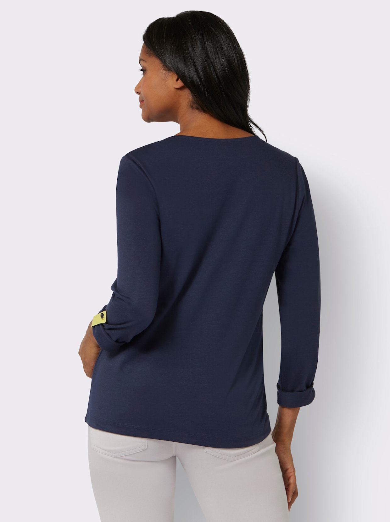 Shirt met print - marine/koningsblauw bedrukt