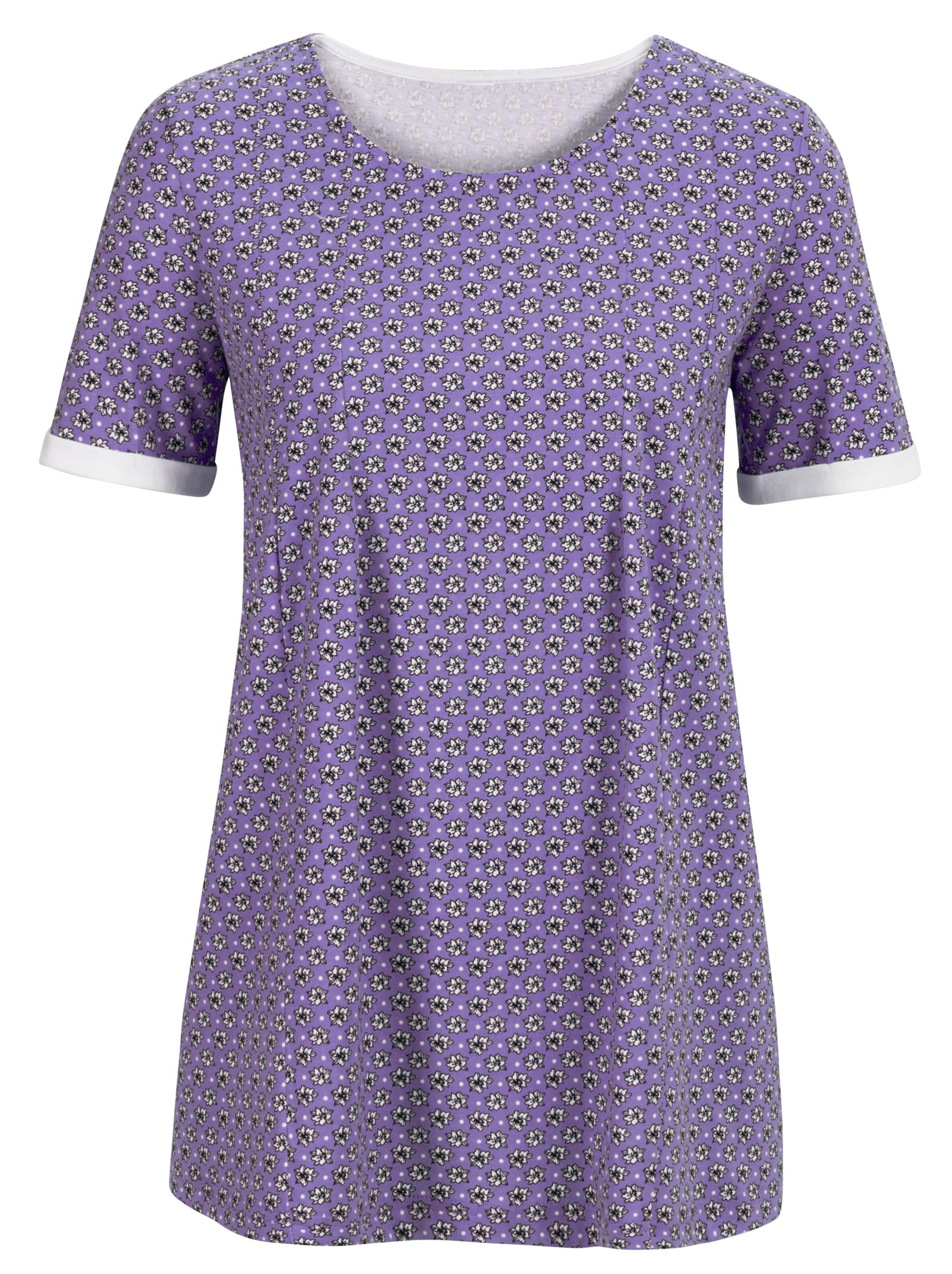 Shirt - lavendel-gemustert
