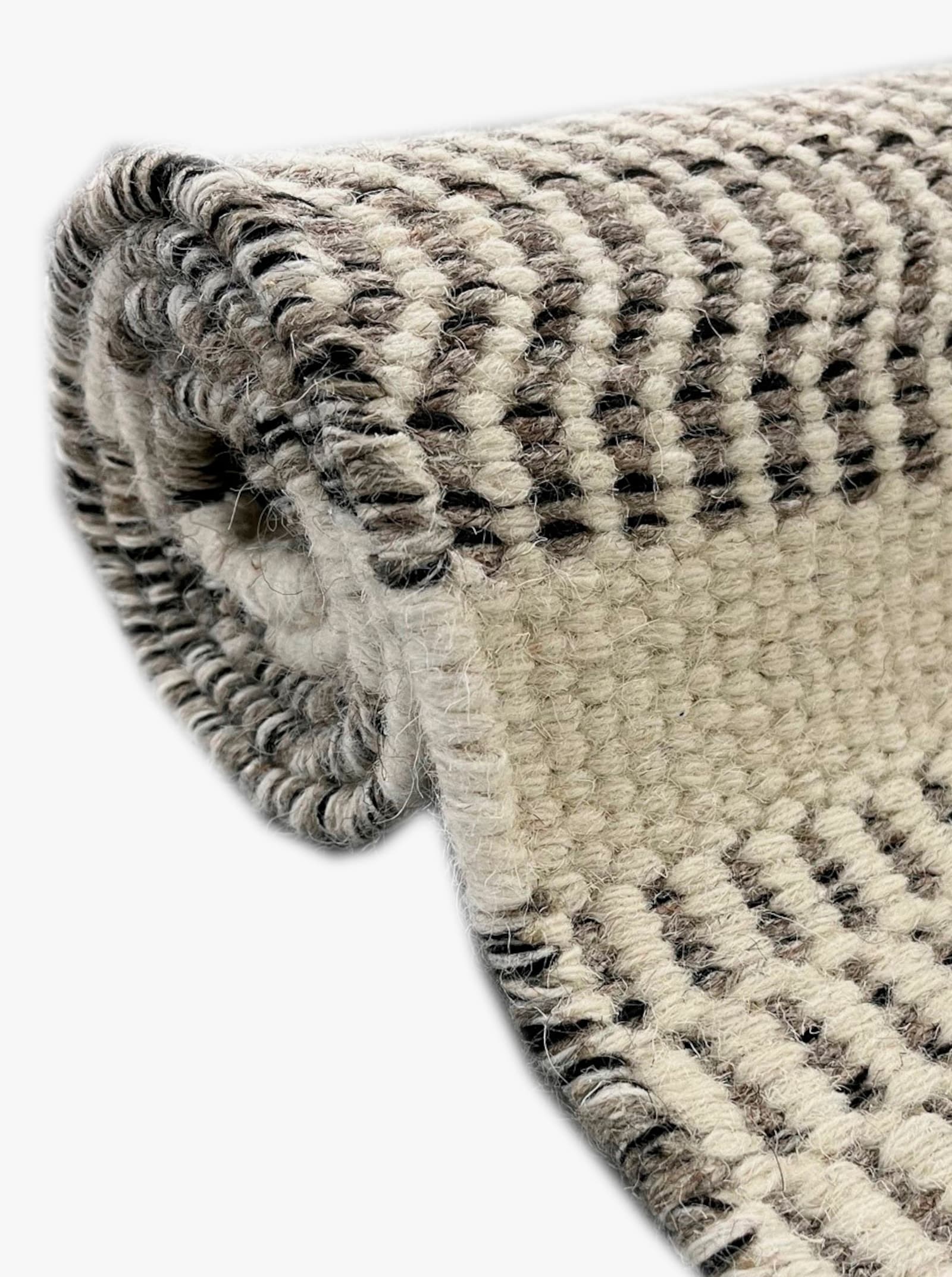 Theko Handwebteppich - natur-grau