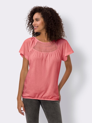 heine Shirt met ronde hals - flamingo