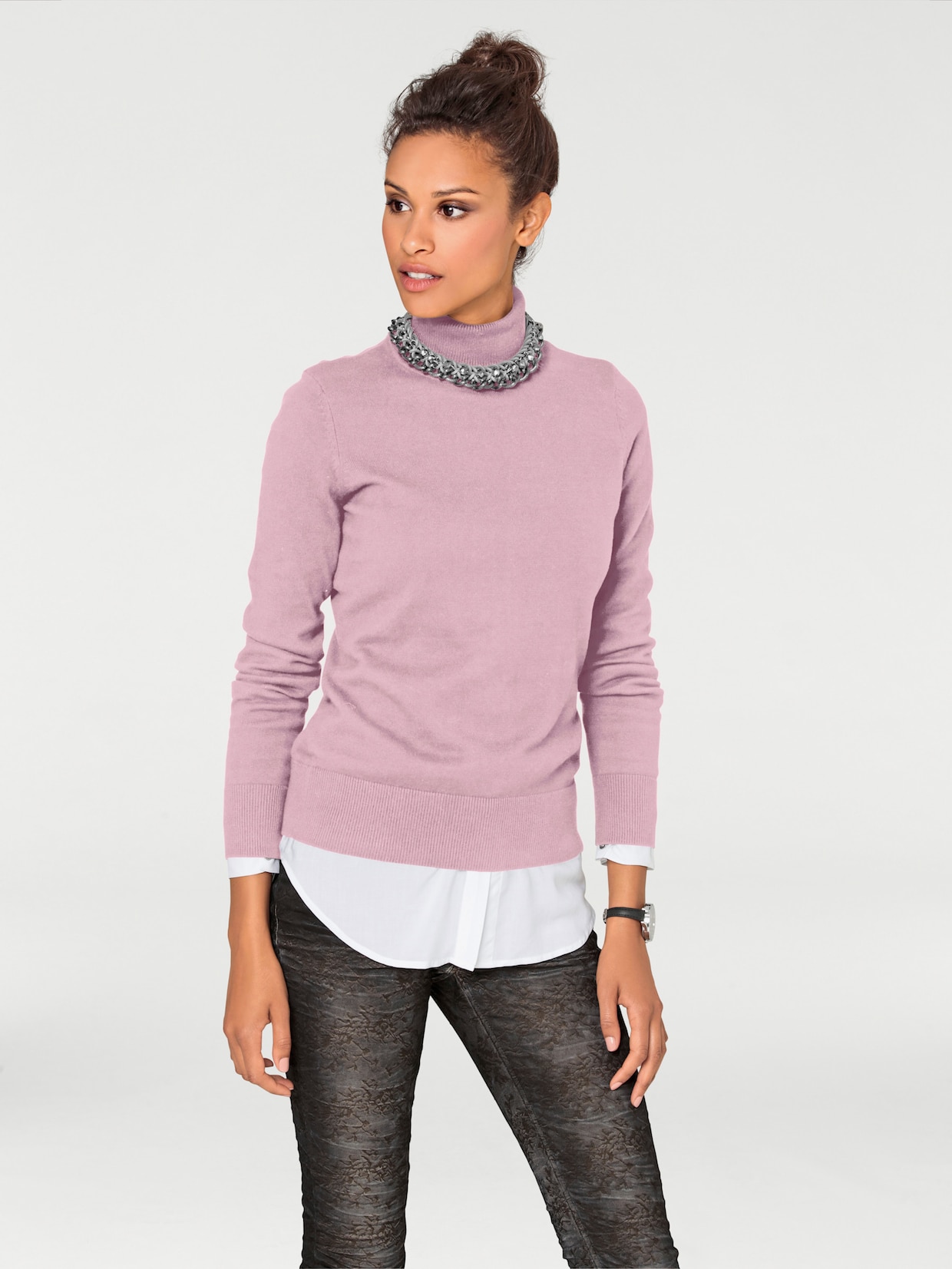 heine Rollkragenpullover - rosé