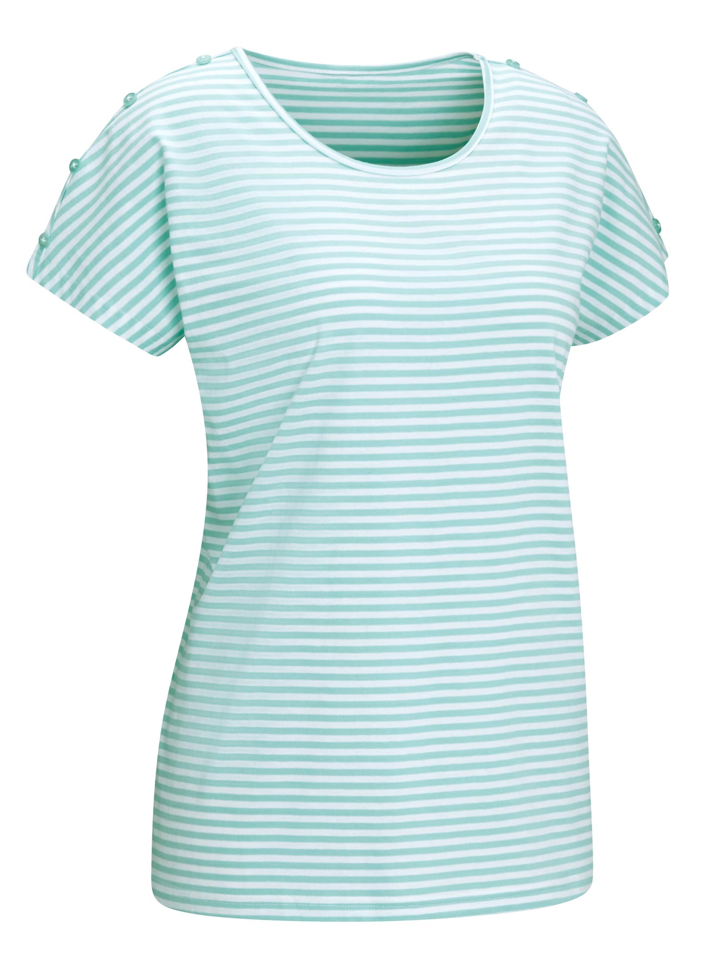 Shirt - mint-geringelt