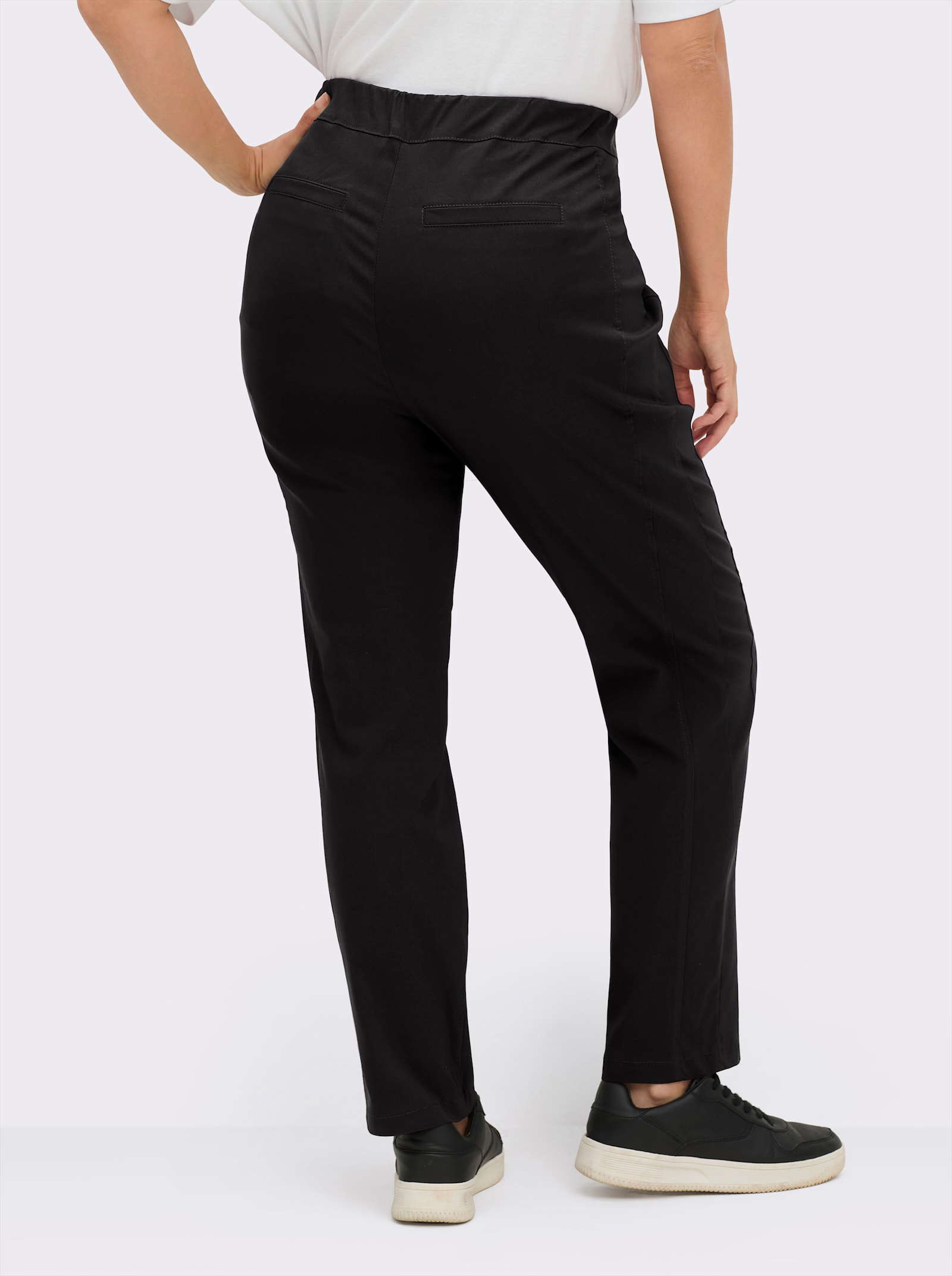 Stehmann Comfort line Hose mit Dehnbund, Viskose-Qualität - schwarz