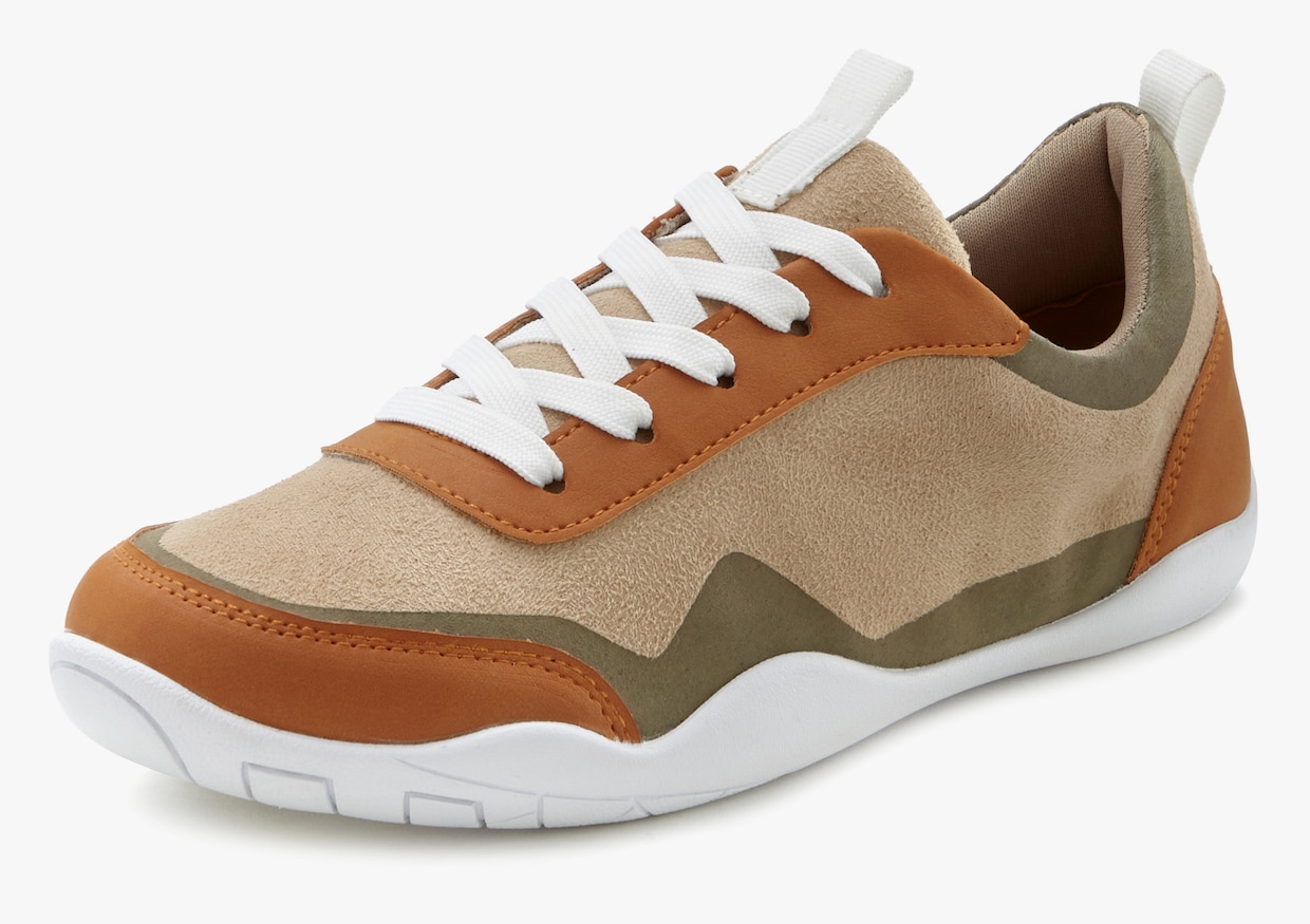 LASCANA Sneaker - beige/groen