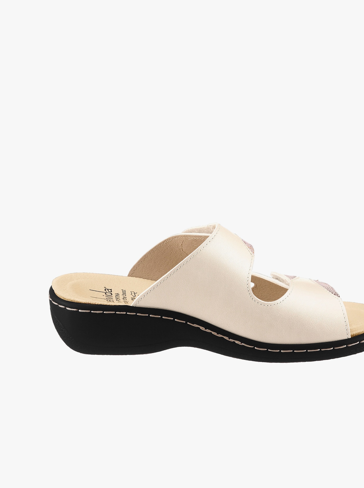 Belvida slippers - beige geprint