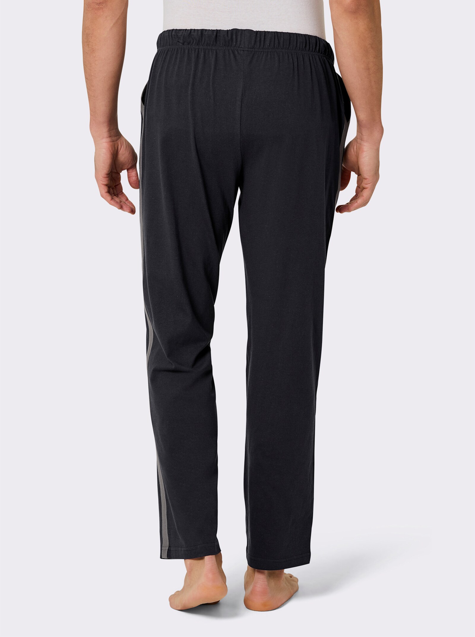 wäschepur men Hose lang - schwarz-anthrazit