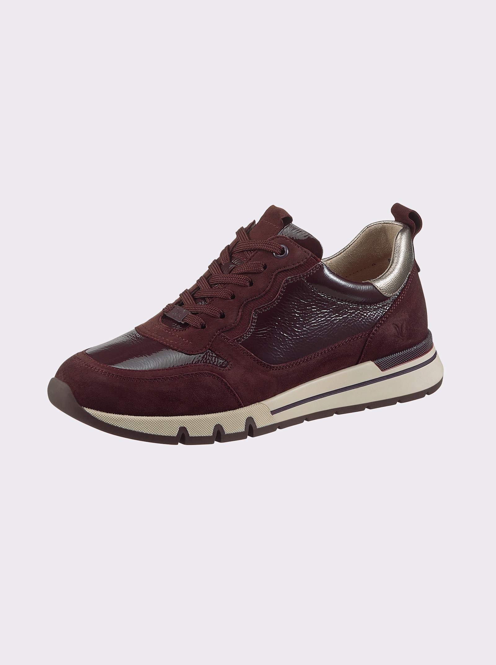 Caprice Sneaker met elastiek opzij - bordeaux