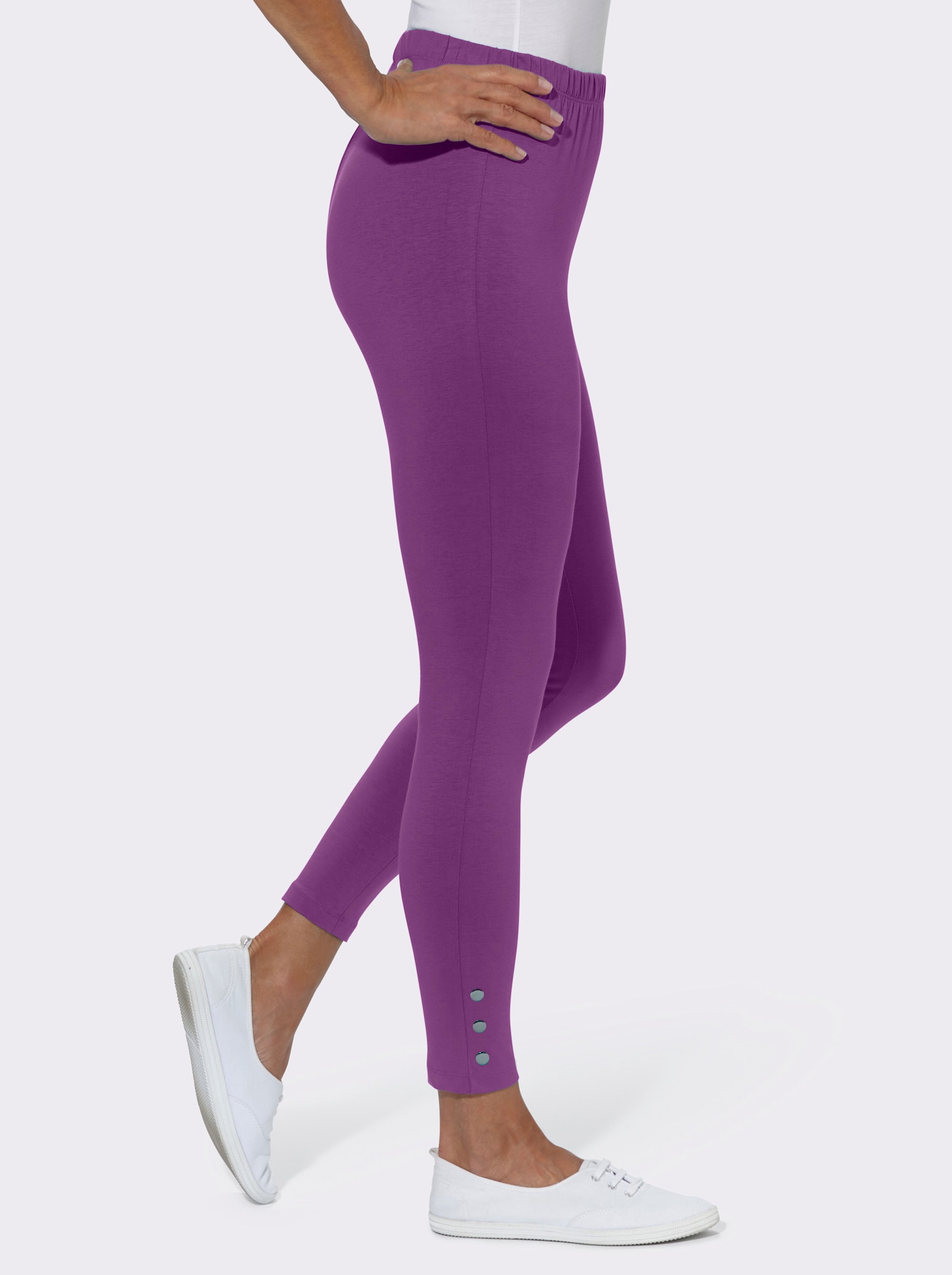 Legging van stretchmateriaal - fuchsia