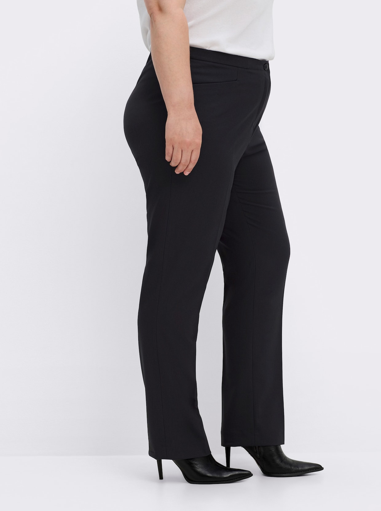 Come on Bügelfaltenhose in Bauch-weg-Form - marine