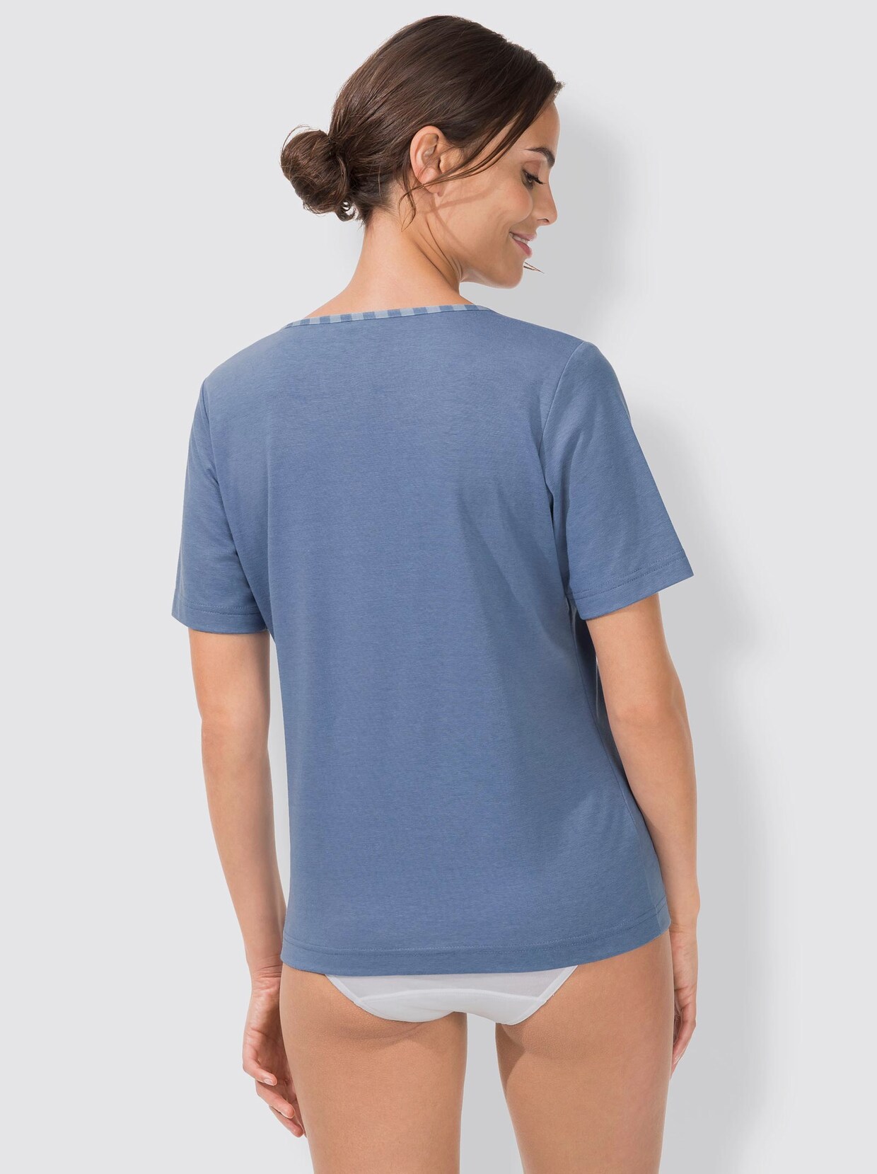 wäschepur T-shirt - bleu chiné