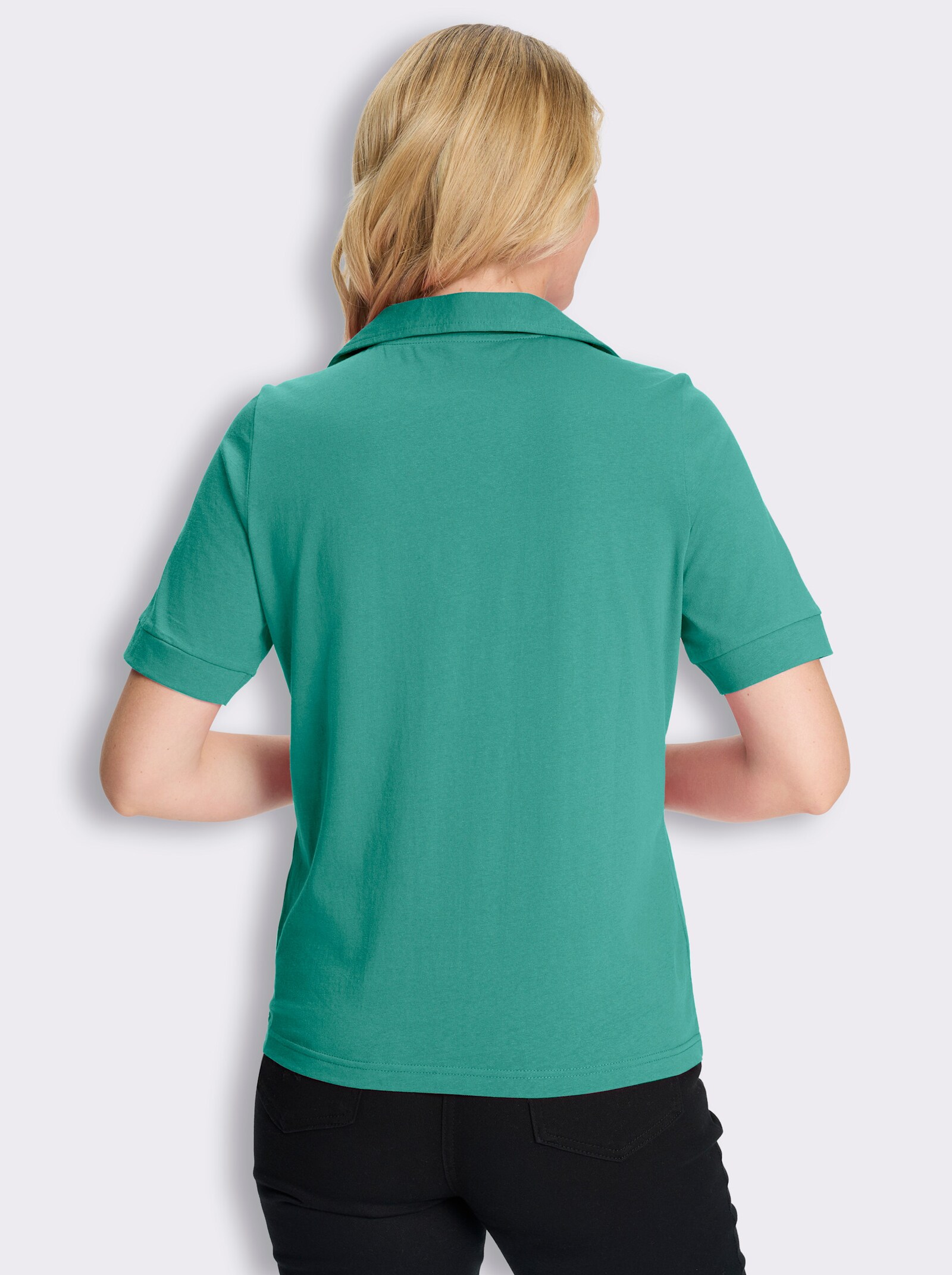 Poloshirt - smaragd