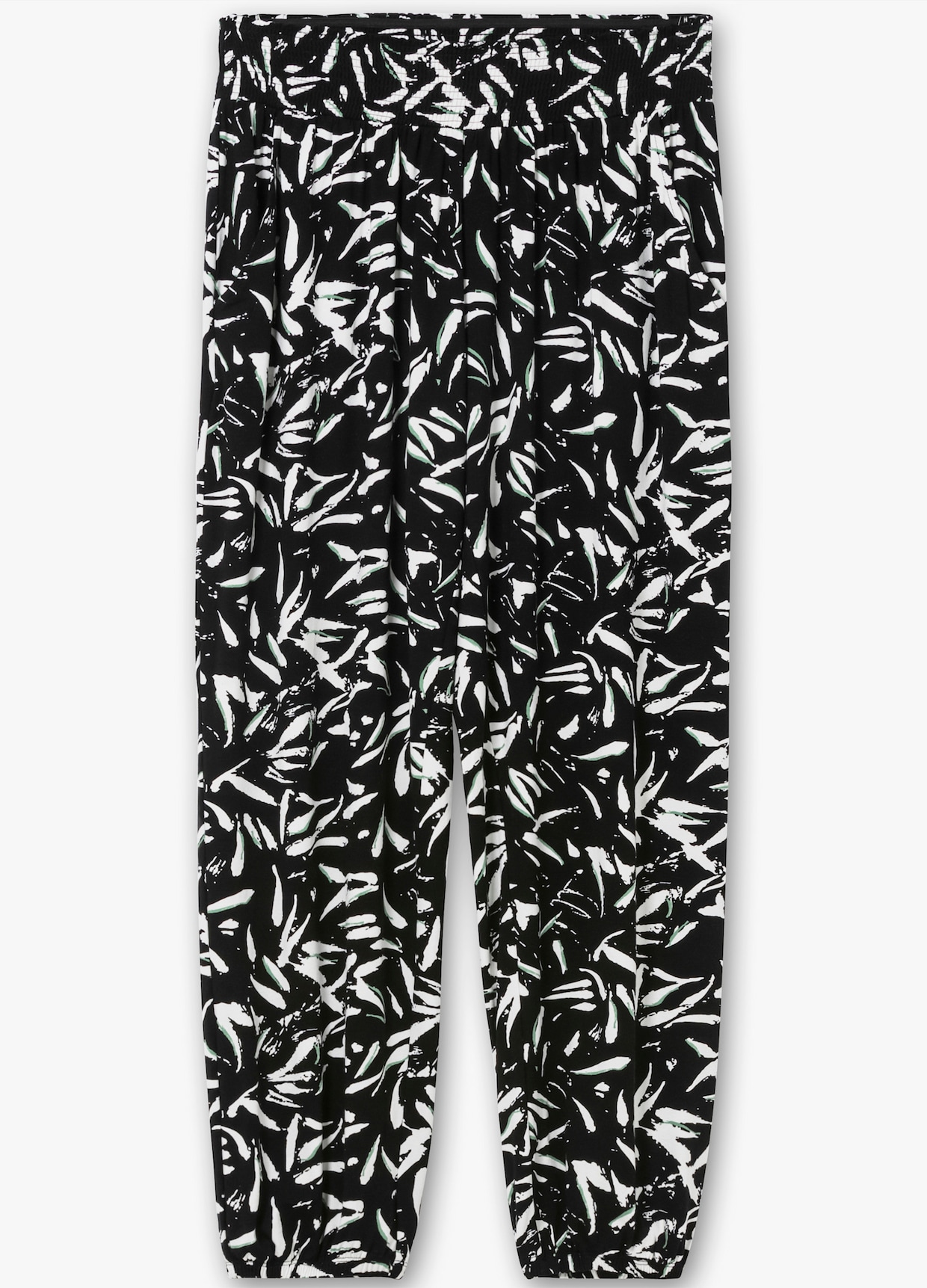 sheego Schlupfhose - schwarz-weiß