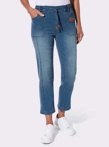 7/8-Jeans - blue-stone-washed