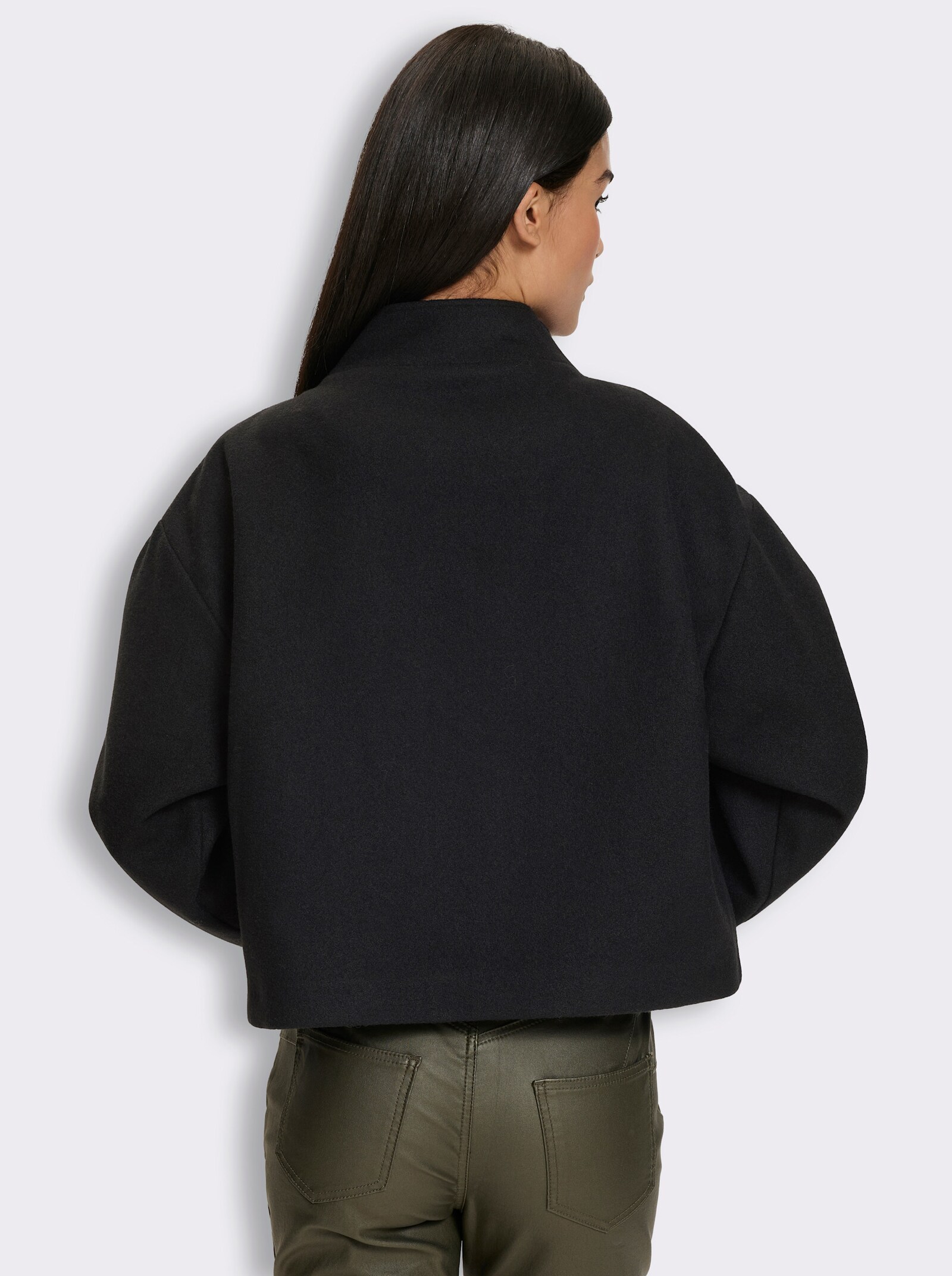 heine Jackenblazer in Flausch-Qualität - schwarz