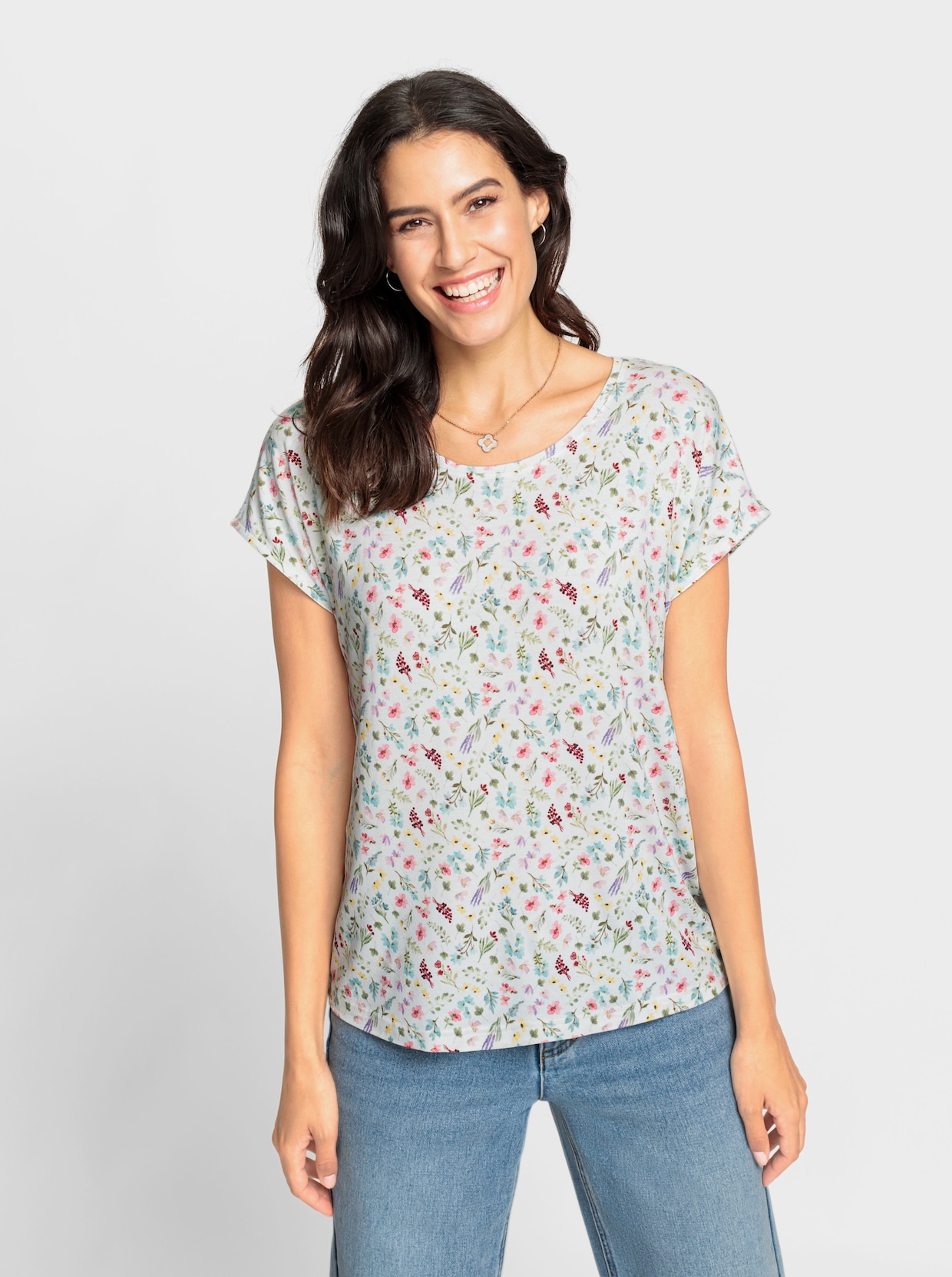 Shirt met print - ecru geprint