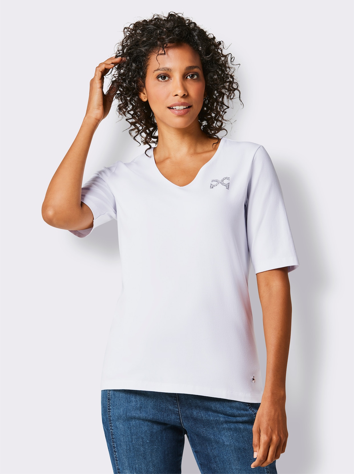 CREATION L PREMIUM Shirt met korte mouwen - wit