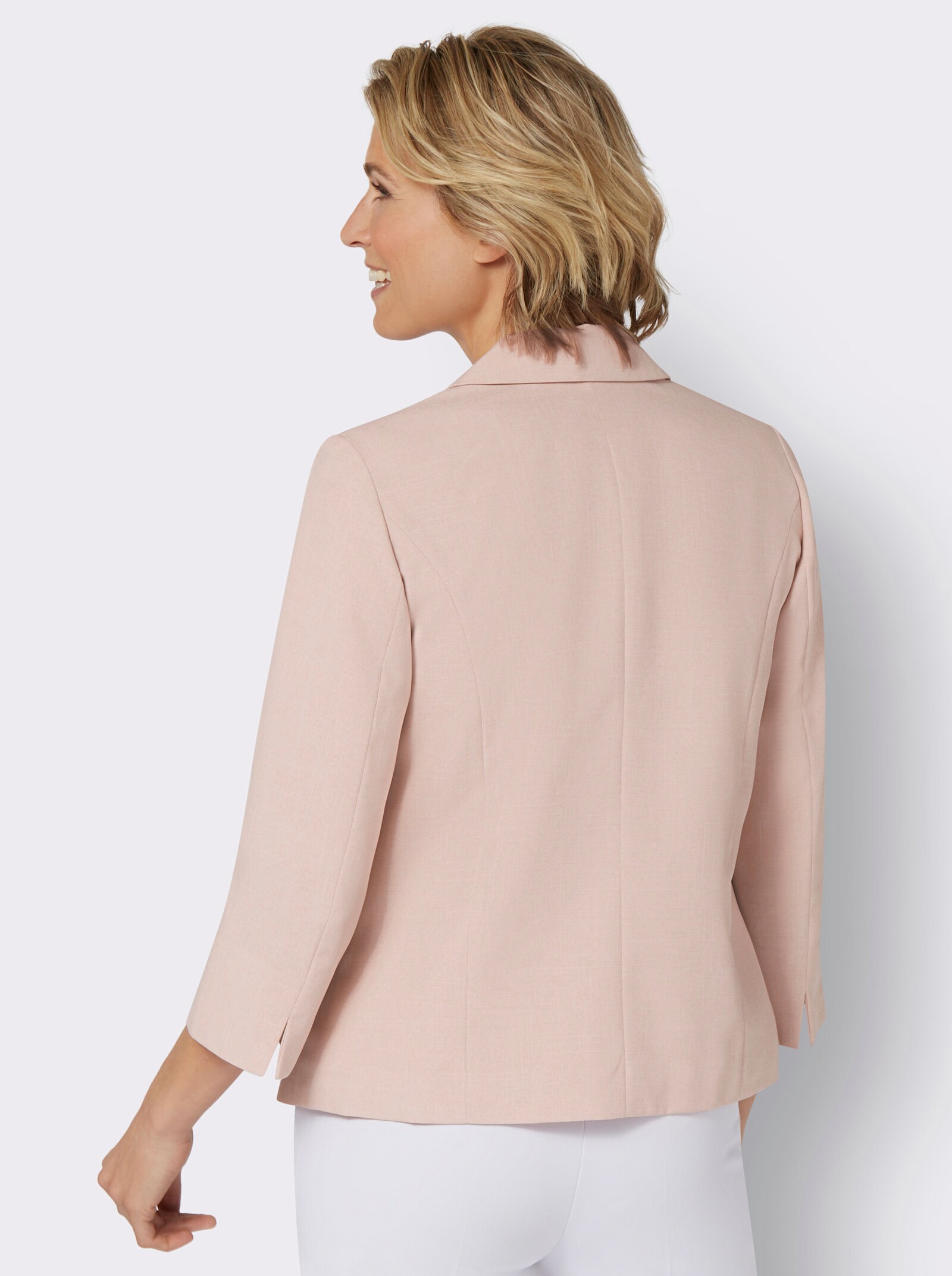 Blazer 1-Knopf-Verschluss - puder-meliert