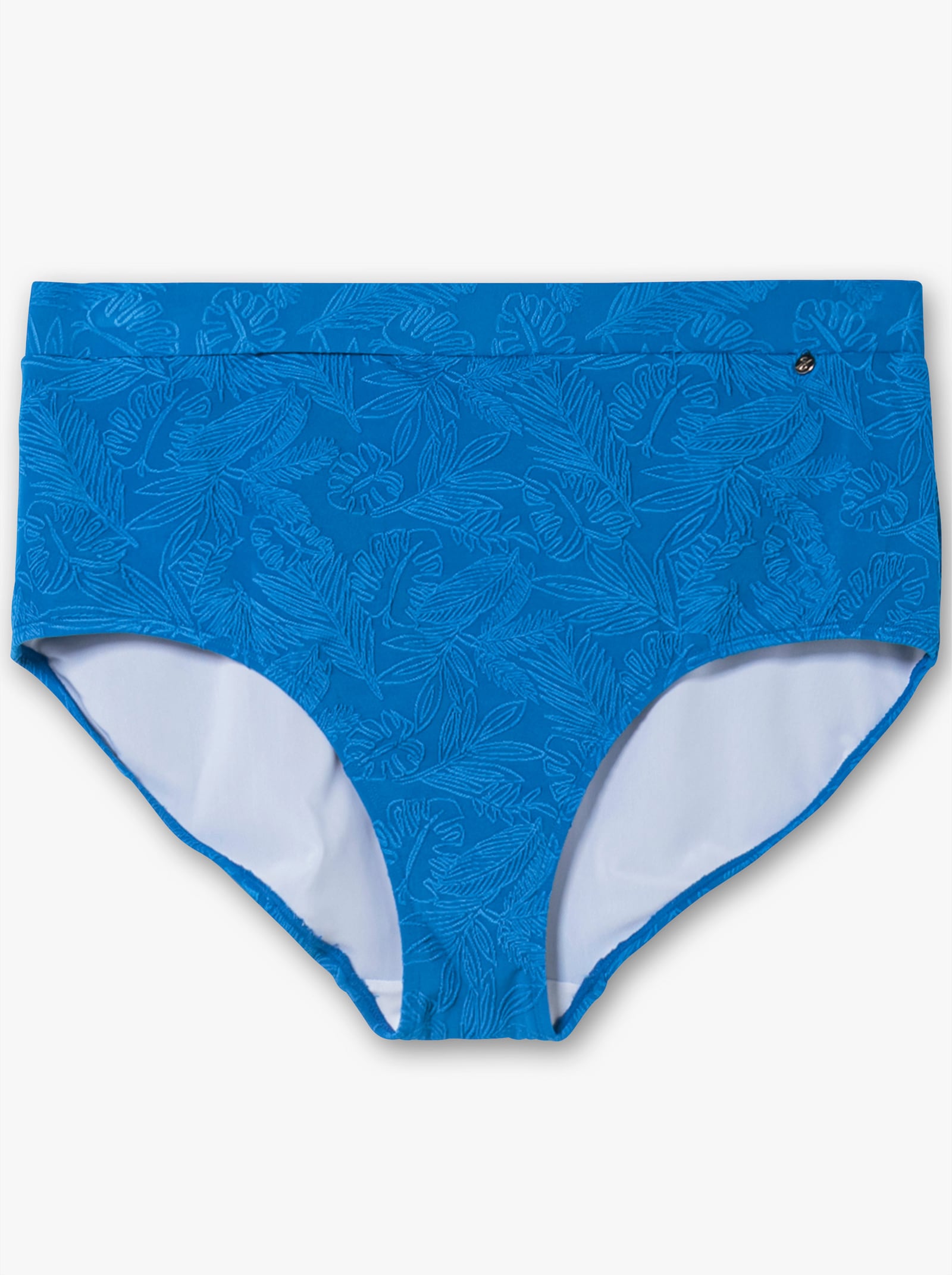 sheego Bikini-Hose aus Struktur-Material - kobaltblau