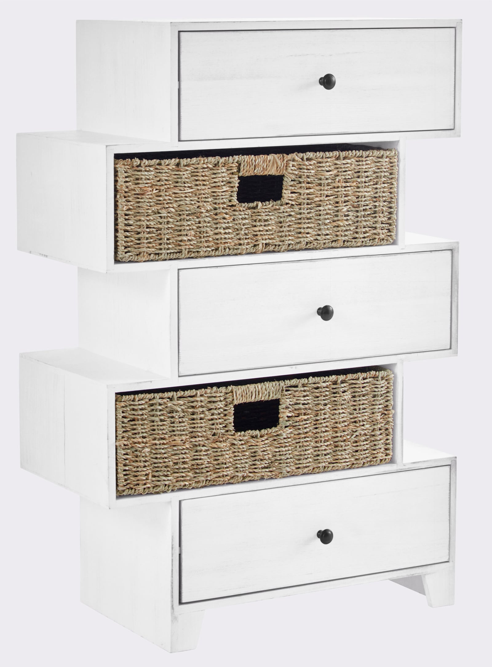 heine home Kommode - weiß-natur