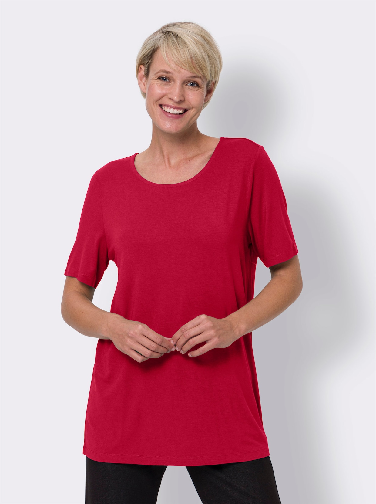 Lang shirt - rood