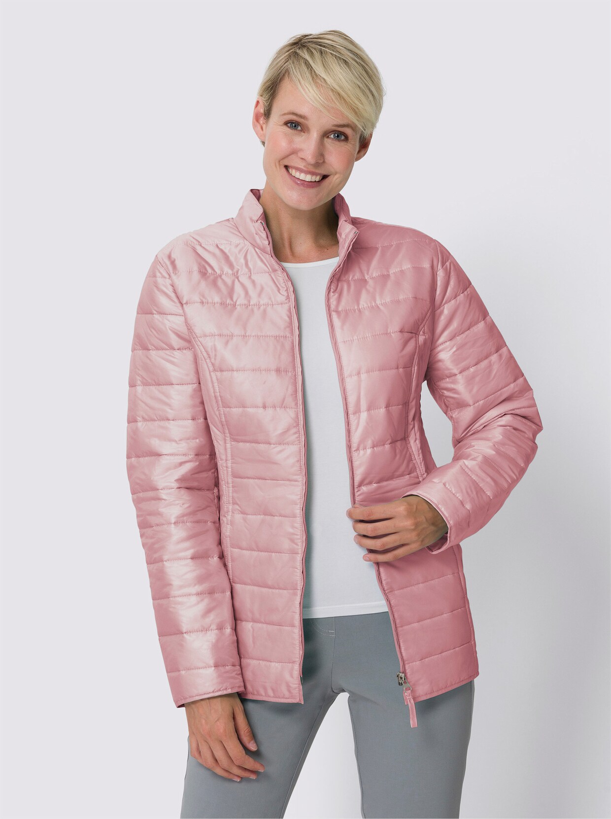 Steppjacke - rosenquarz