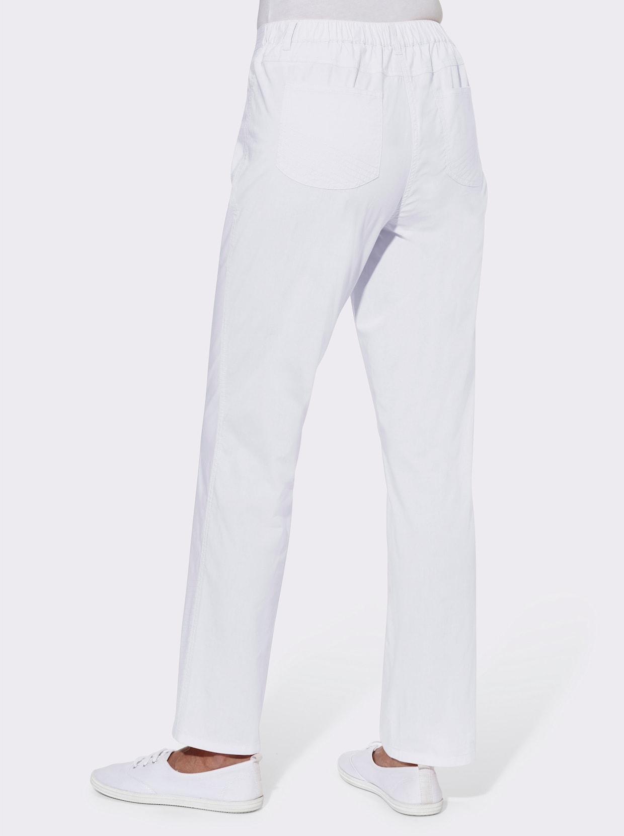 Pantalon extensible - blanc