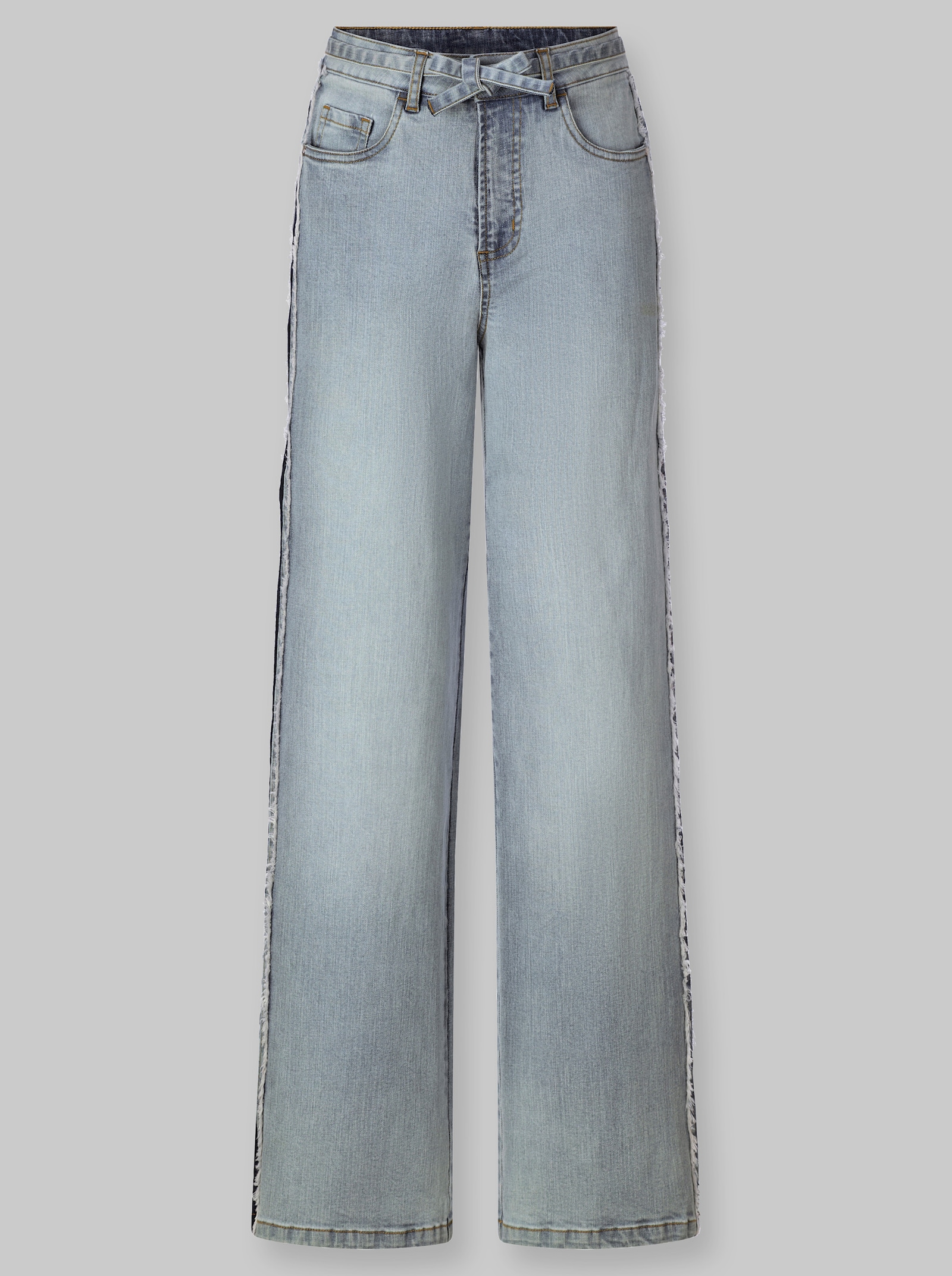 heine Jeans mit Galonstreifen - blue-bleached
