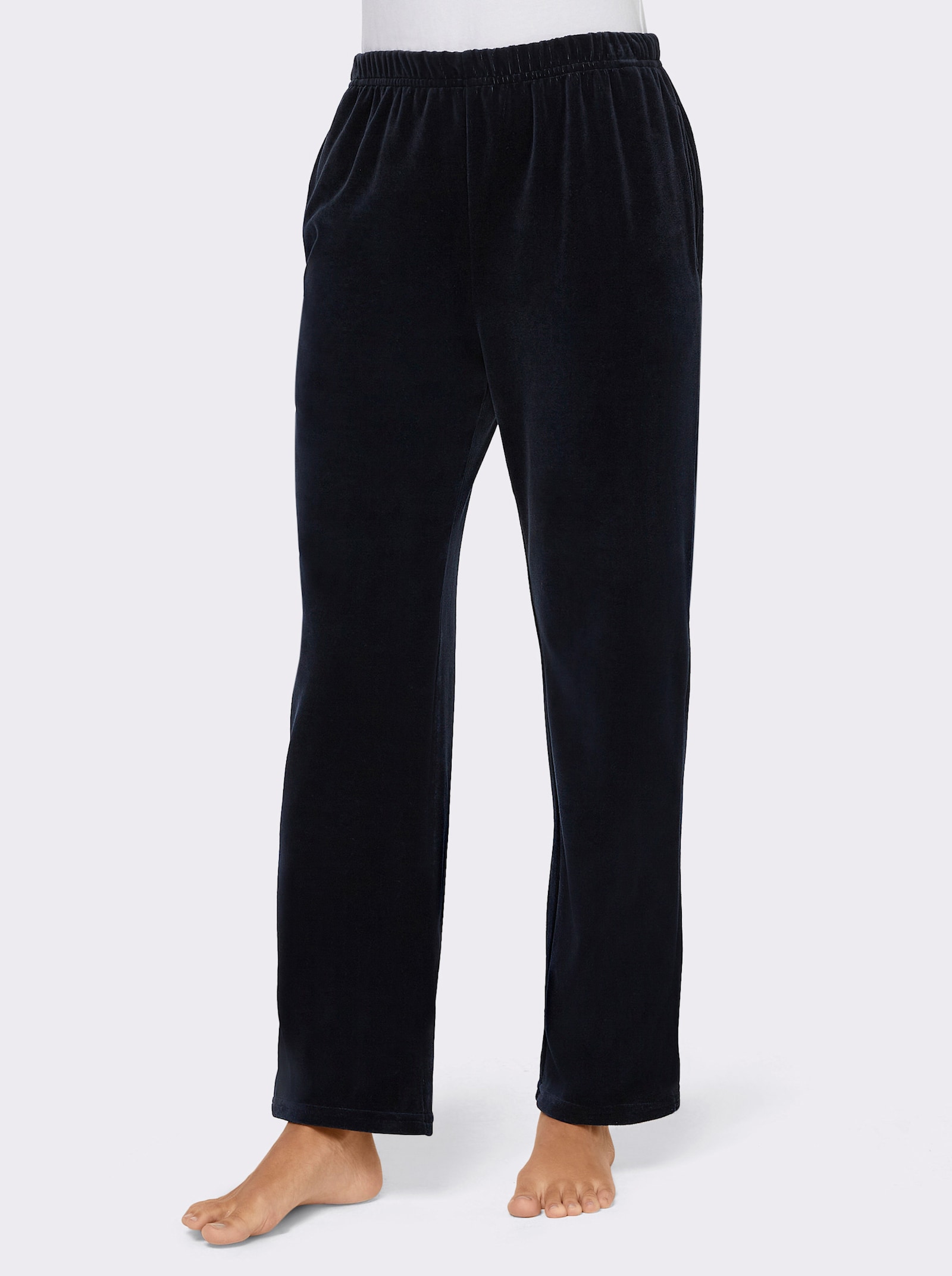 feel good Nickihose mit Schlitz am Bein - marine