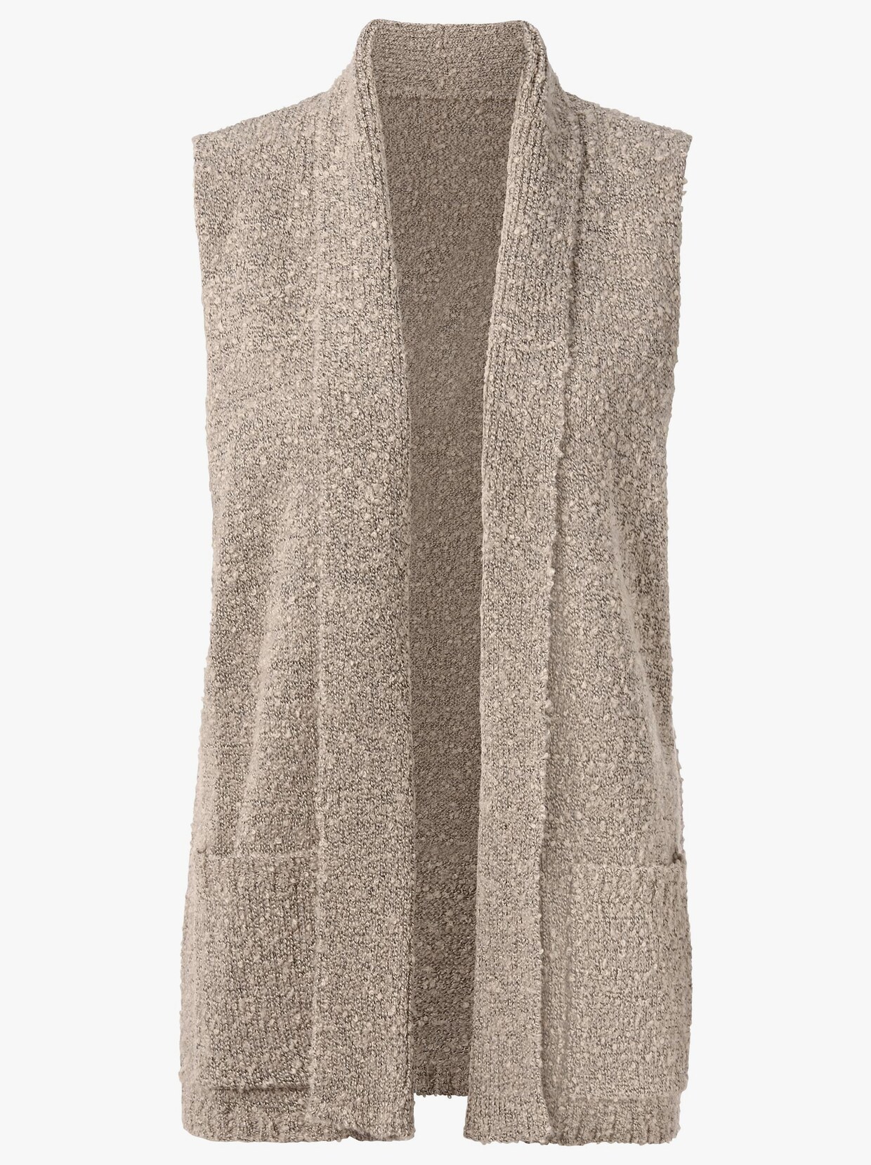 Strickweste - sesam-meliert