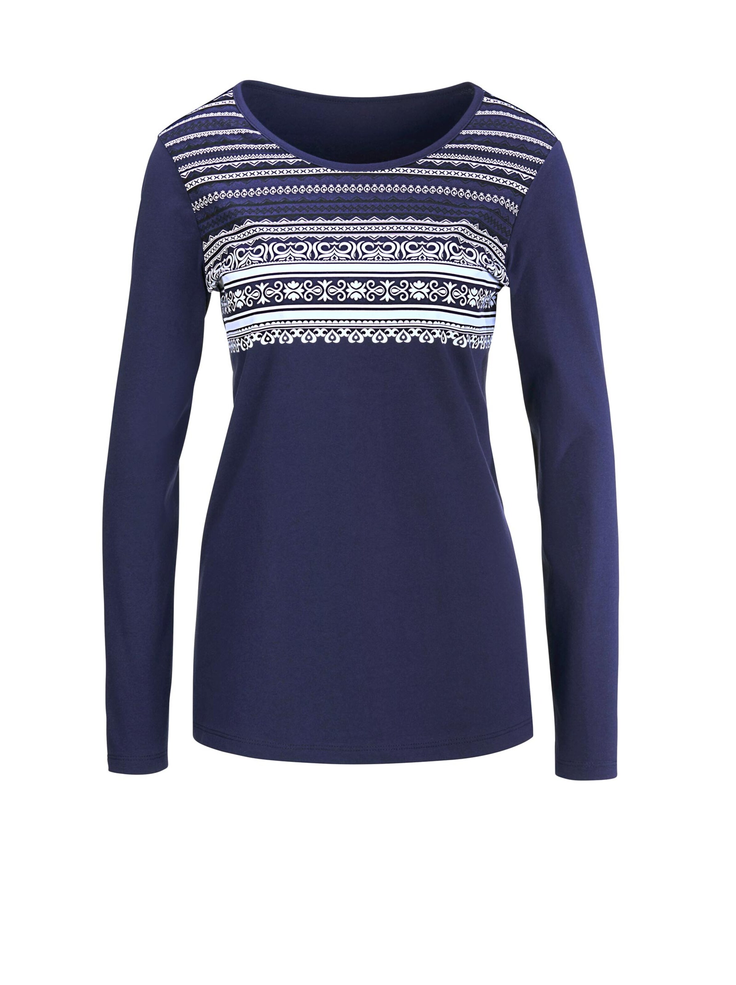 Shirt - marine-gemustert