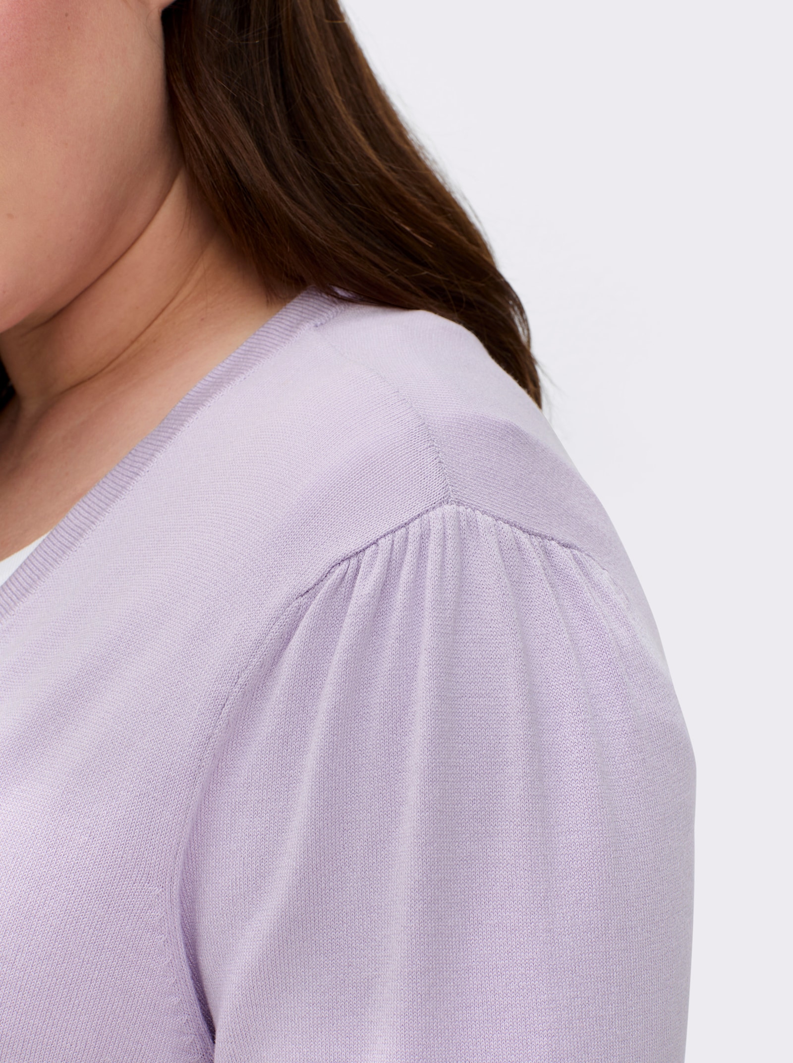 Bolero in Feinstrick-Qualität - flieder