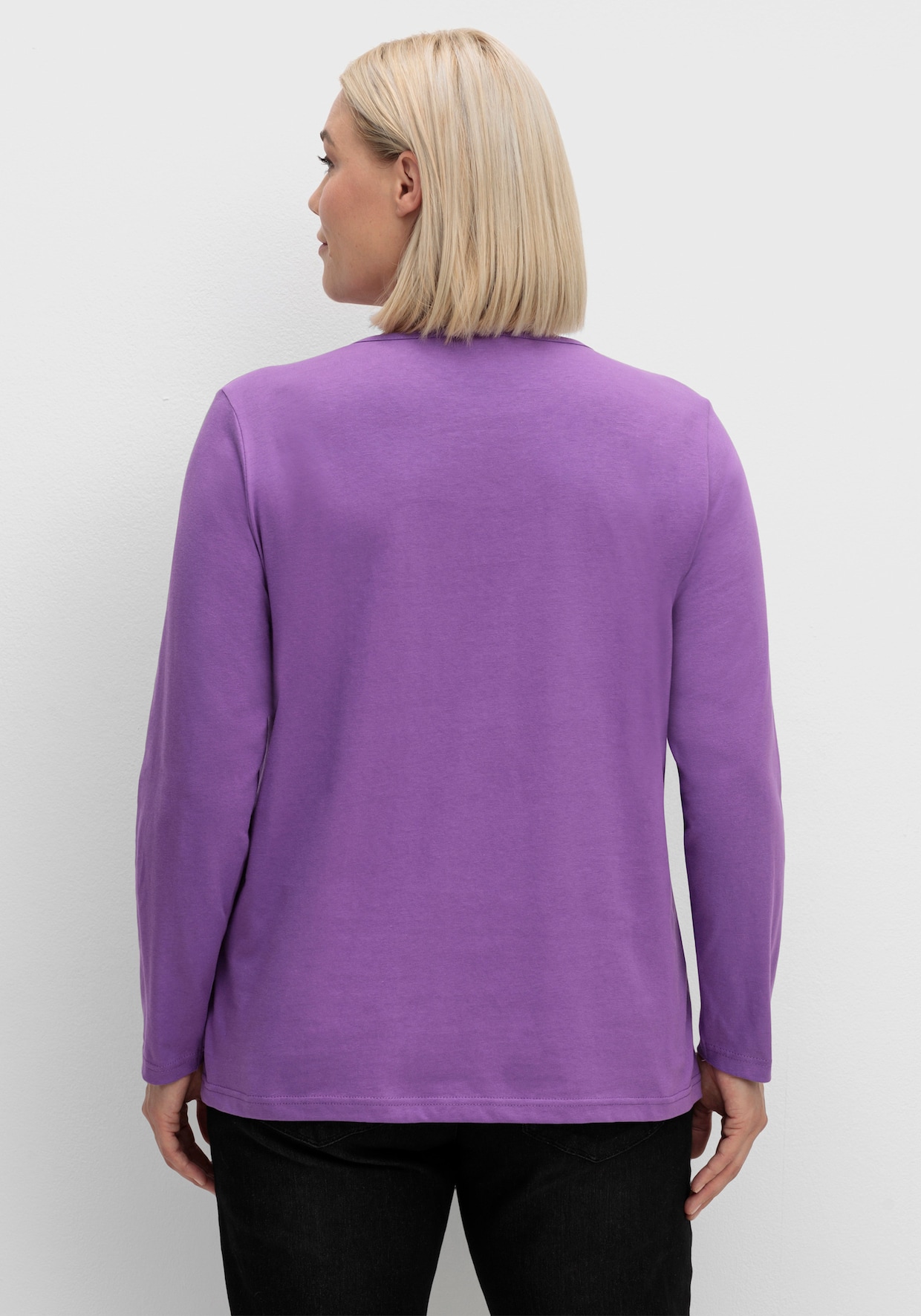 Langarmshirt - lila
