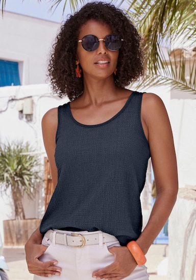 Vivance Strandtop - rauchblau, navy