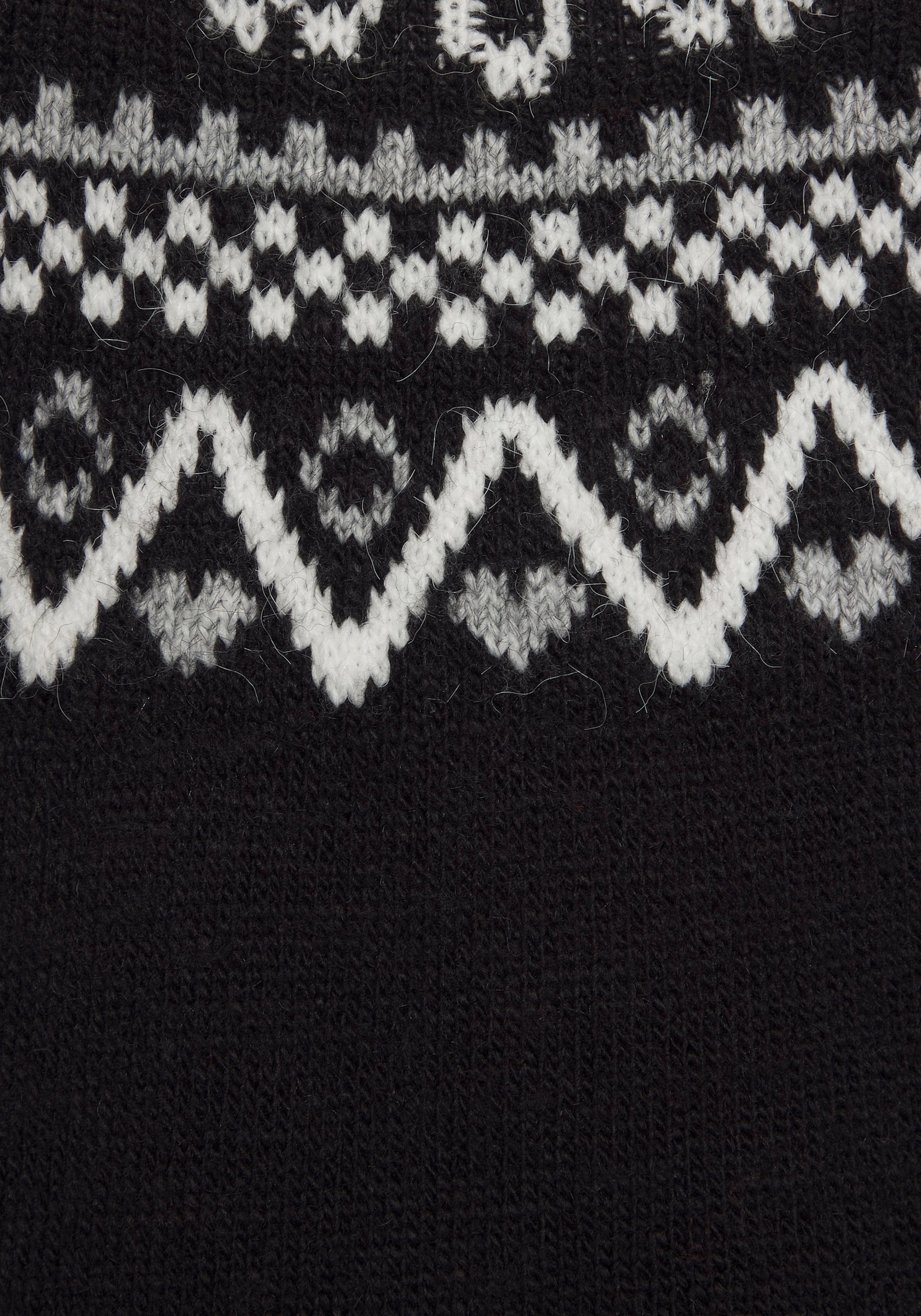 LASCANA Norwegerpullover - schwarz