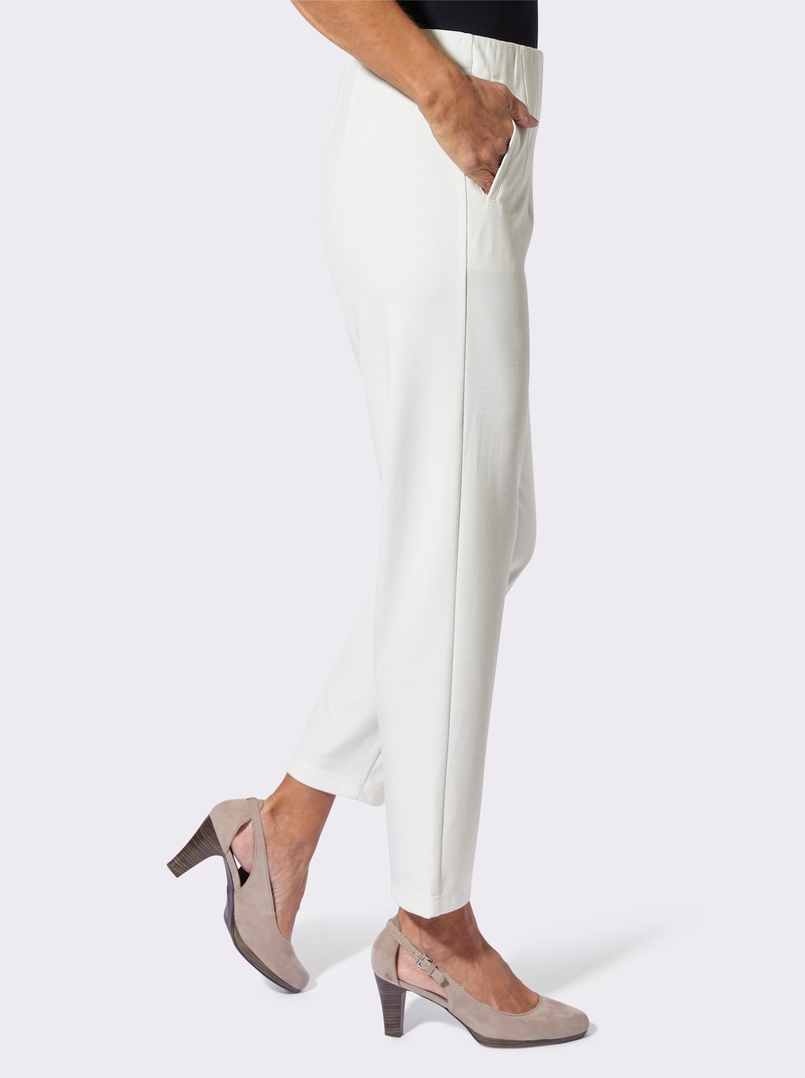 Jerseyhose in Schlupfform - ecru