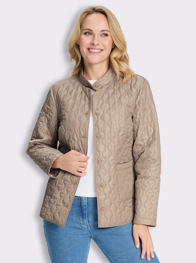 Steppjacke für die Übergangszeit, leicht wattiert - beige