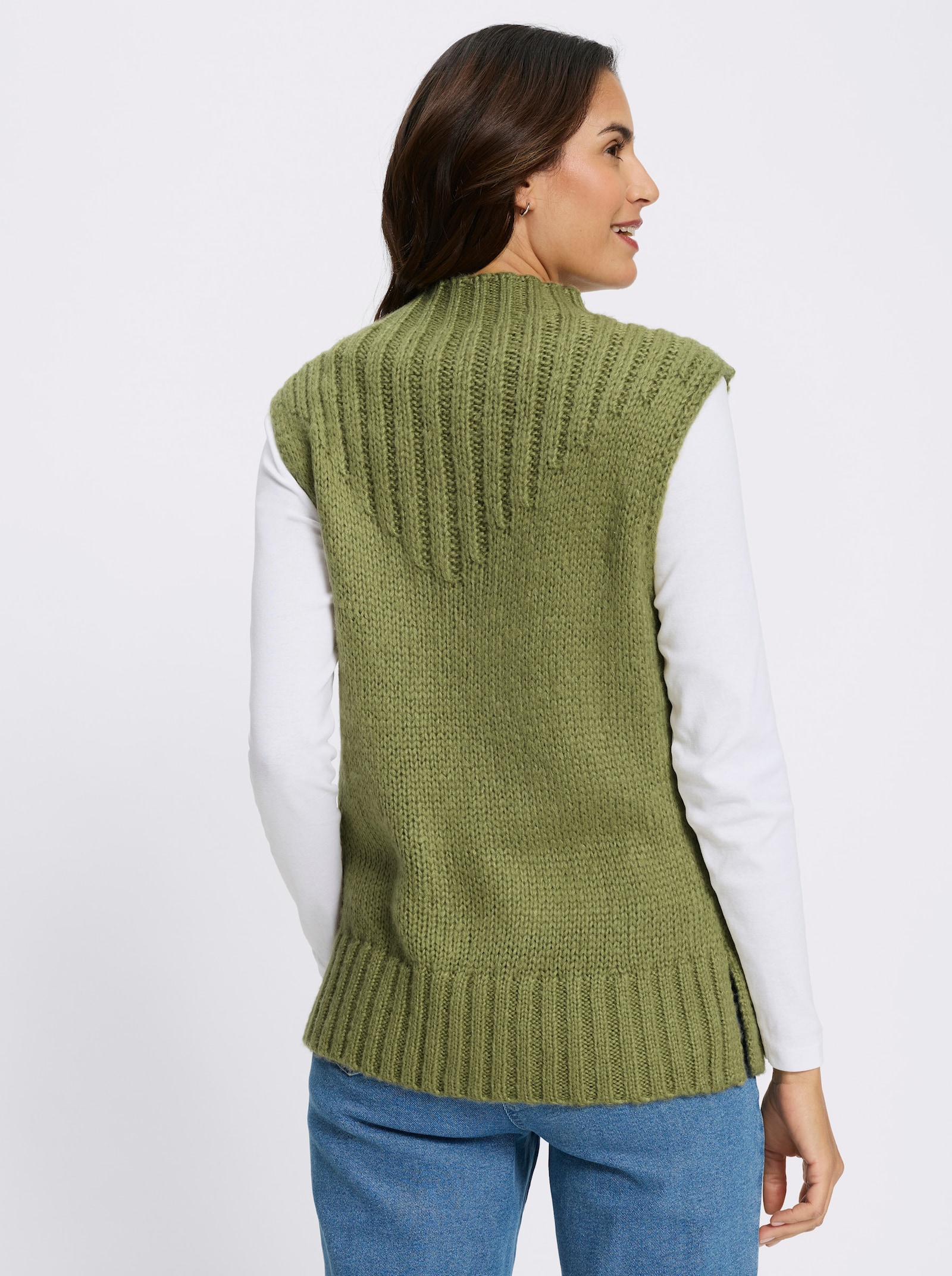 Pullunder mit Stehkragen - schilf