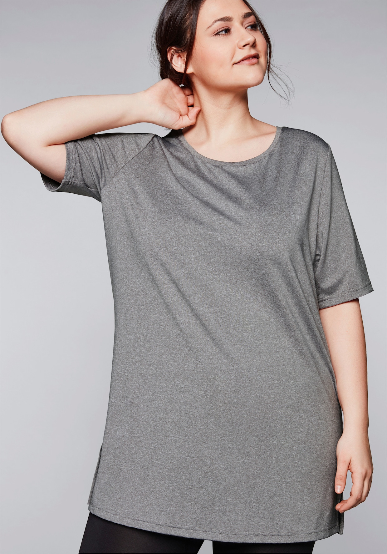 sheego Functioneel shirt - grijs gemêleerd
