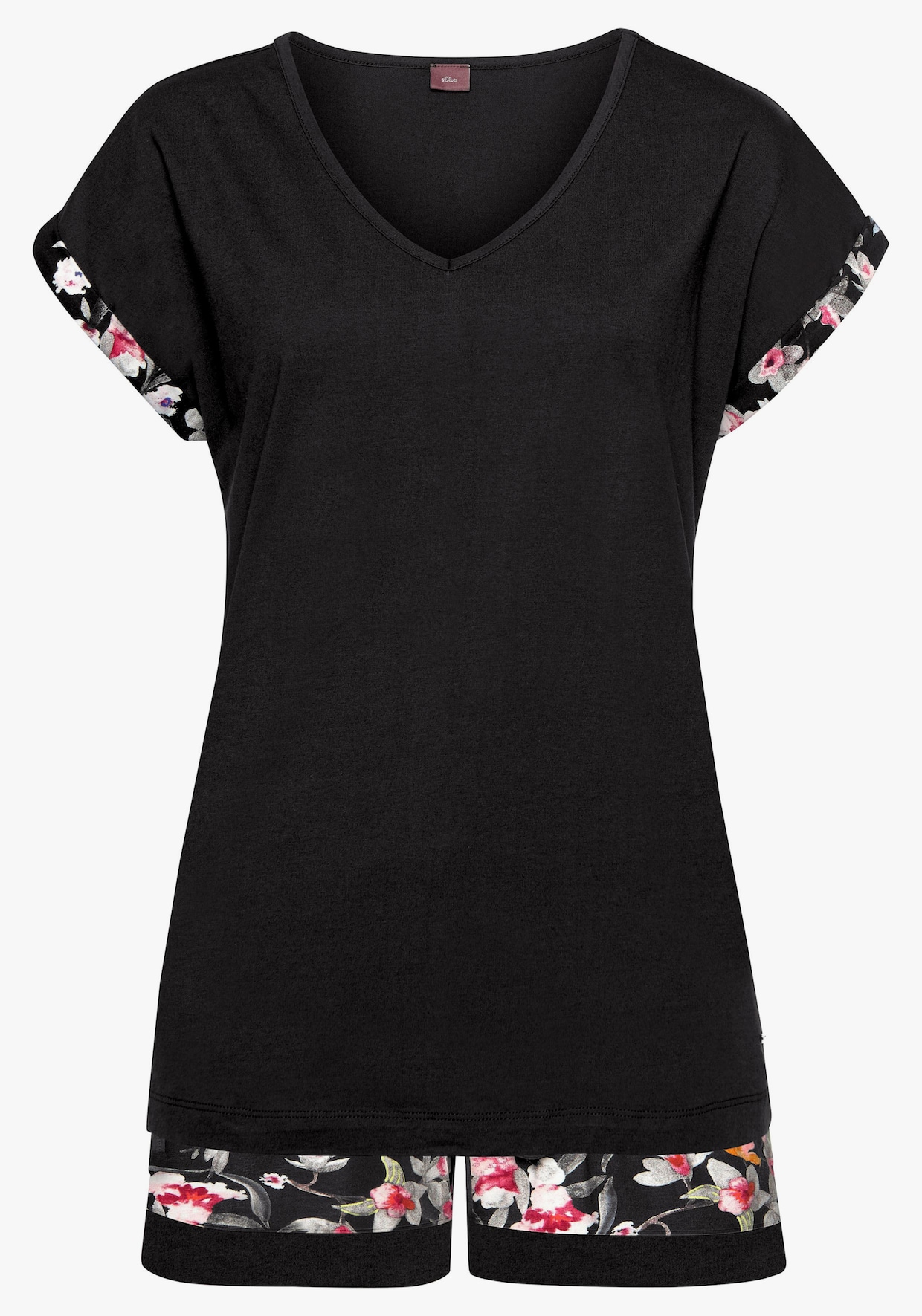 s.Oliver Pyjama court - noir