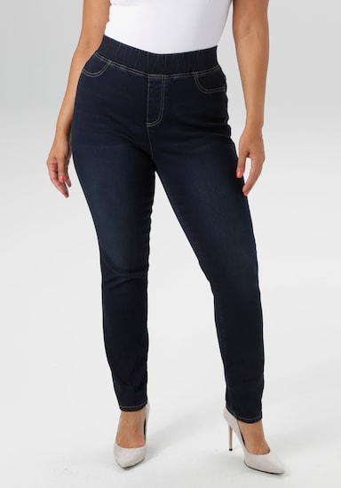Aniston PLUS Jeansleggings - blue