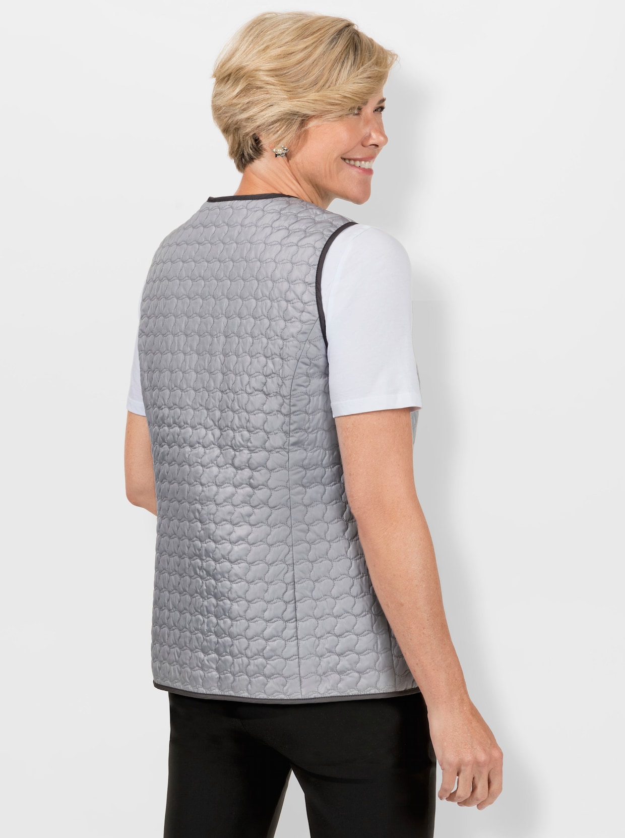 Gilet - steengrijs