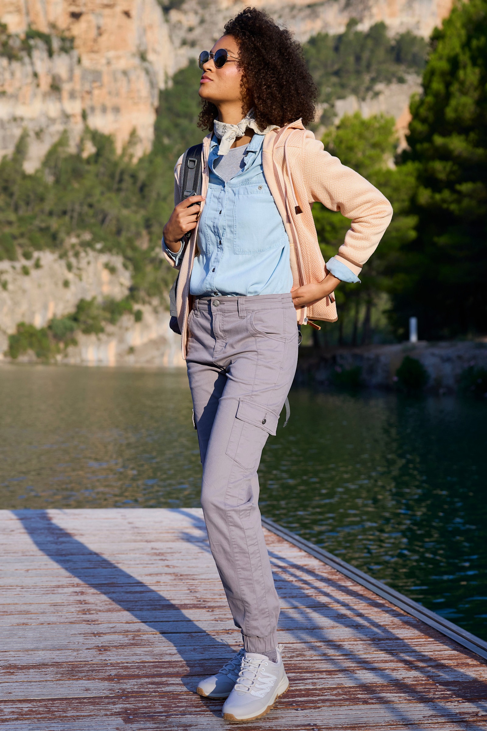 vivance active Trekkinghose - stone