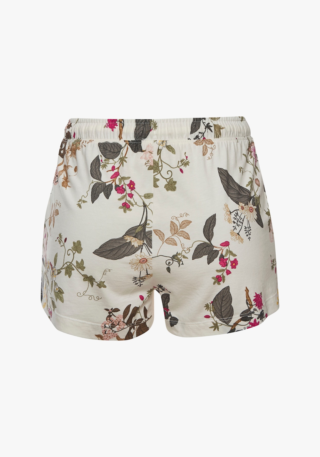 LASCANA Korte pyjamabroek - ecru gebloemd