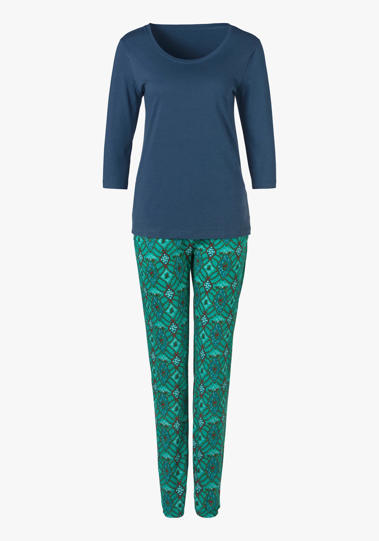 s.Oliver Pyjama - marine/mosgroen