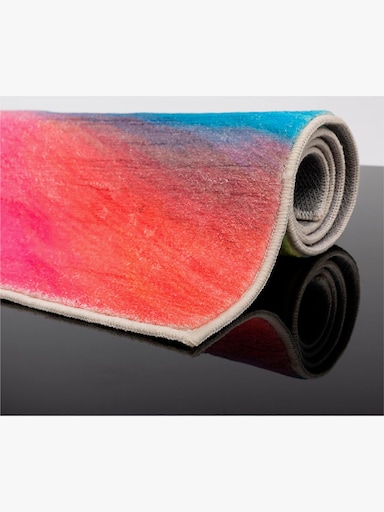 Theko Badematte - gelb-pink