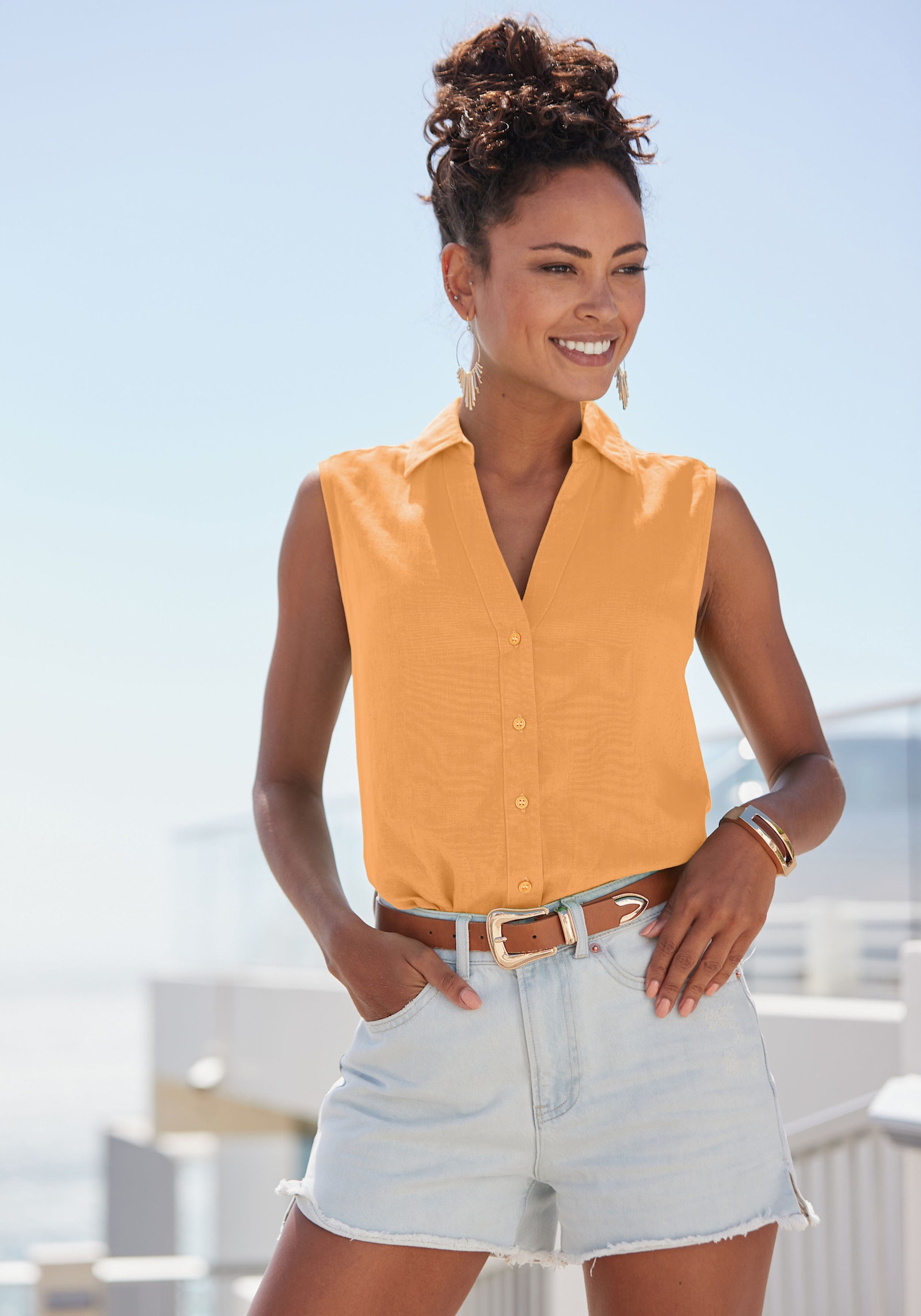 LASCANA Blusentop - mango peach