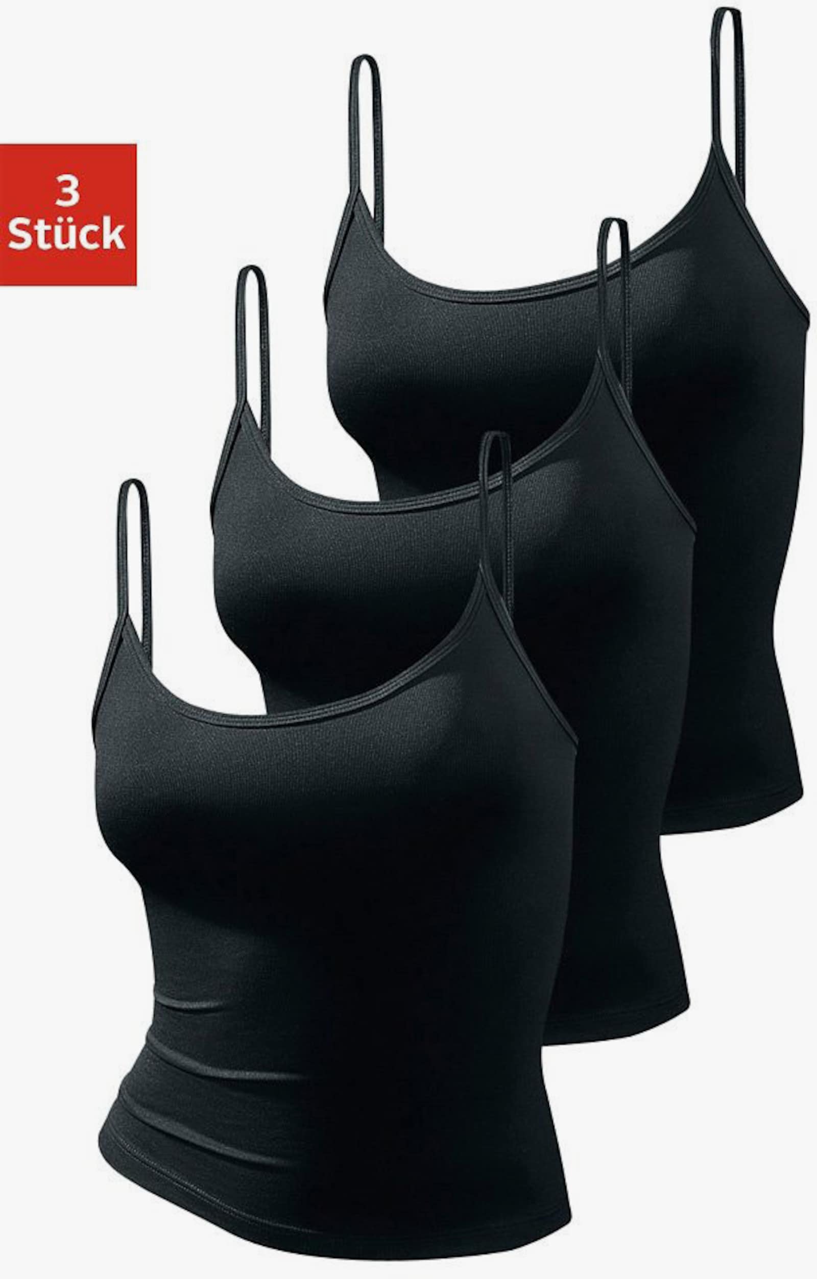 vivance active Spaghettitop - zwart