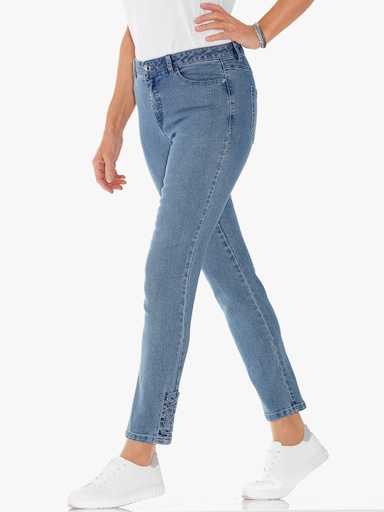 jeans - blue-bleached