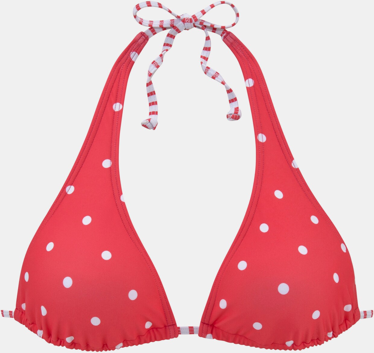 s.Oliver Triangel-Bikini-Top - rot-weiß