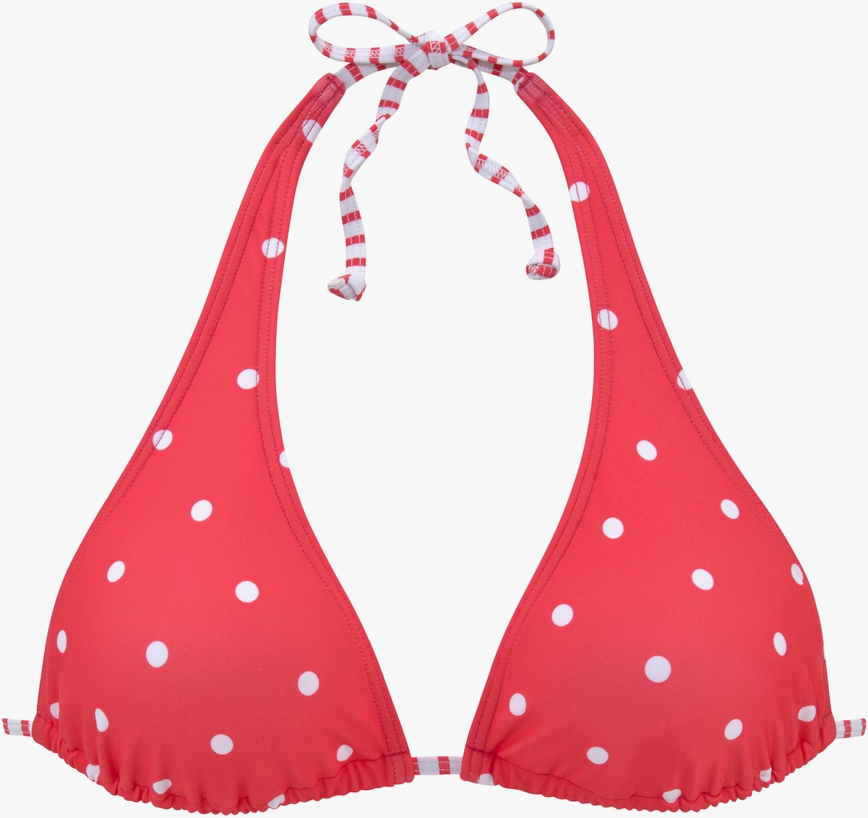 s.Oliver Triangelbikinitop - rood/wit